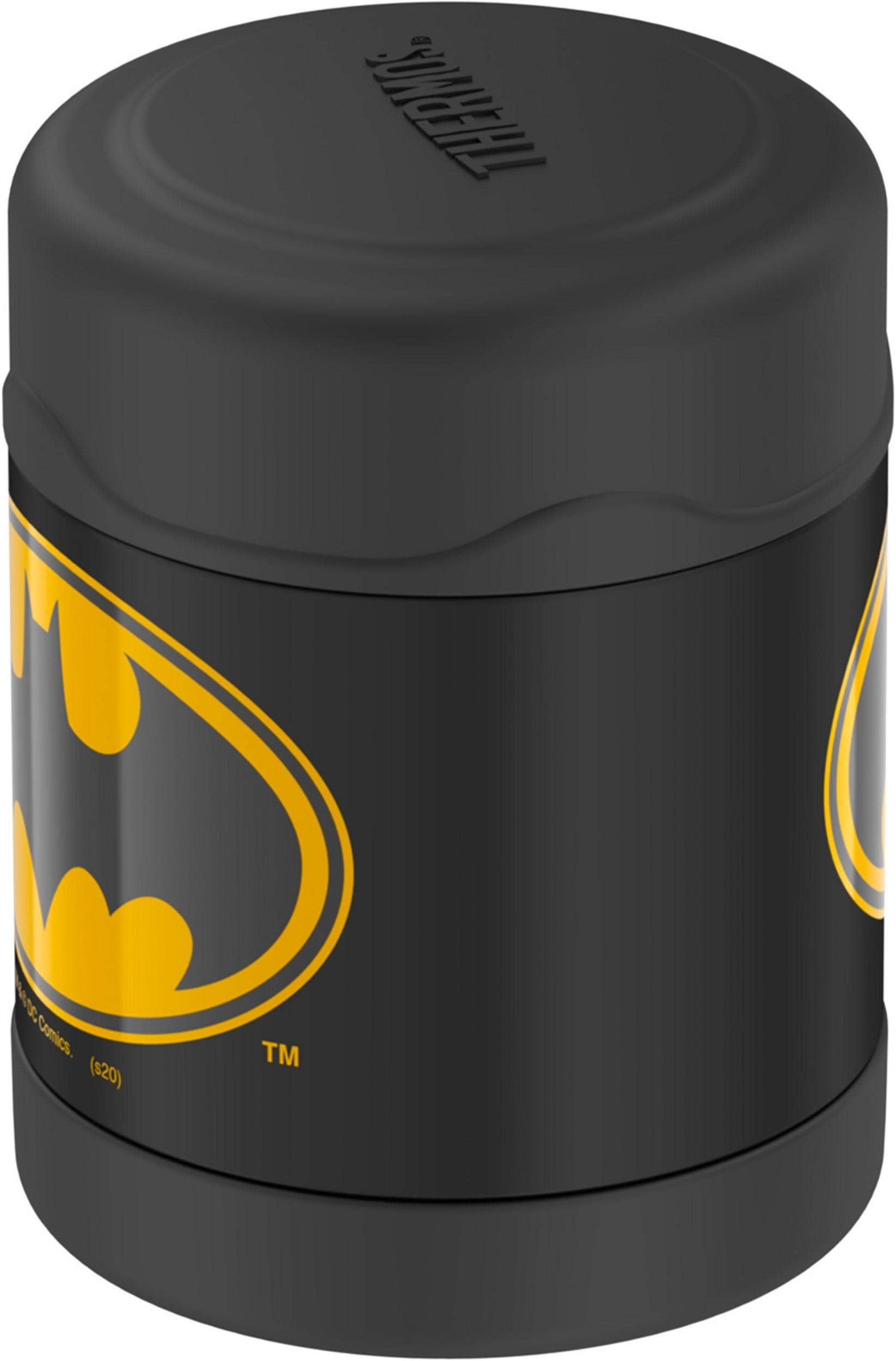 Thermos Funtainer 10 Ounce Stainless Steel Vacuum Insulated Kids Food Jar, Batman