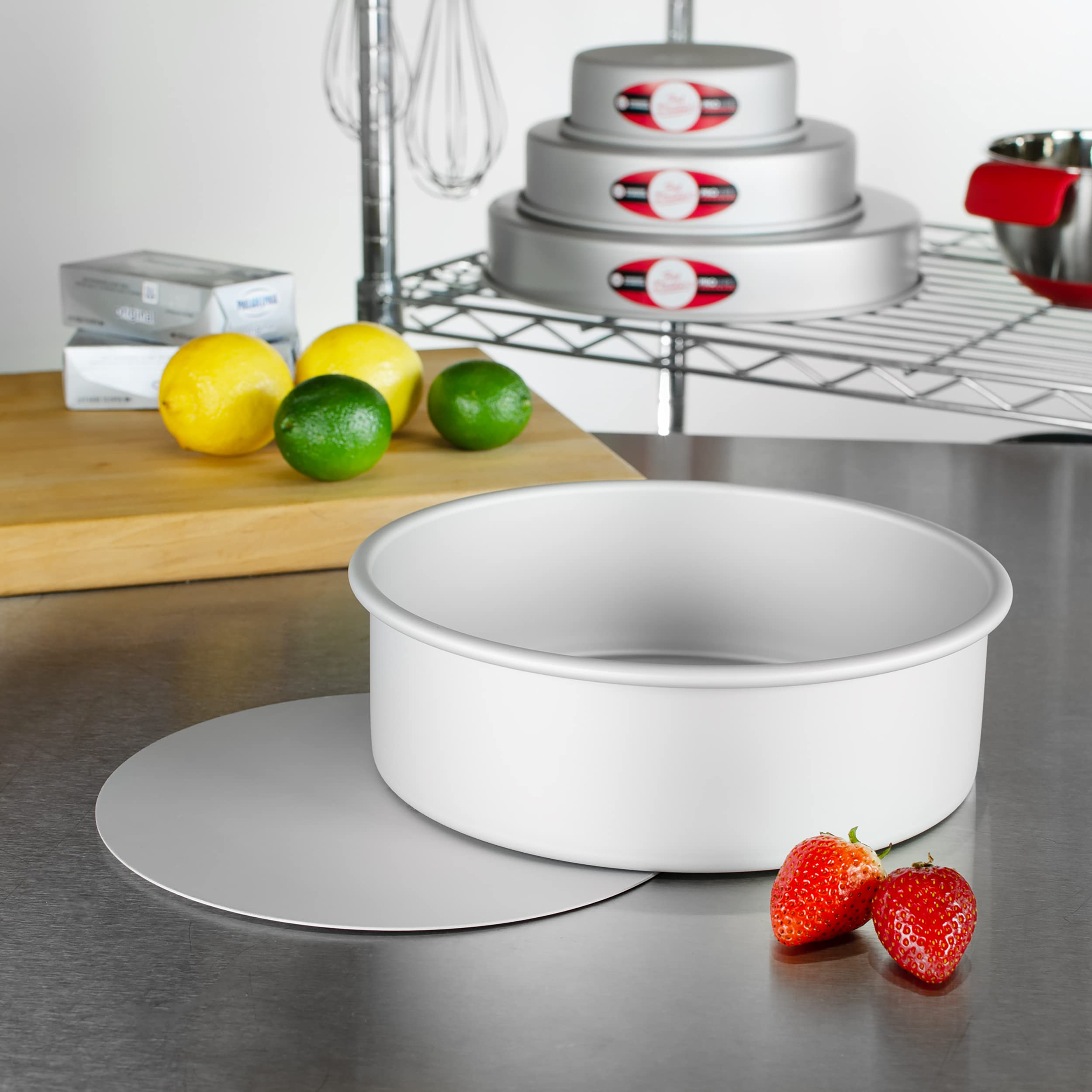 Fat Daddio'S Pcc-92 Anodized Aluminum Round Cheesecake Pan, 9 X 2 Inch