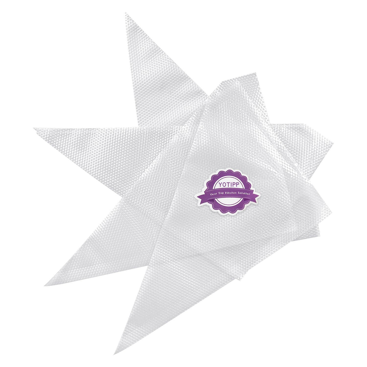 Yotipp Thickened 100Pcs/Set Disposable Pastry Bag Icing Piping Bag Cake Cupcake Decorating Bags (14Inch Thickened)