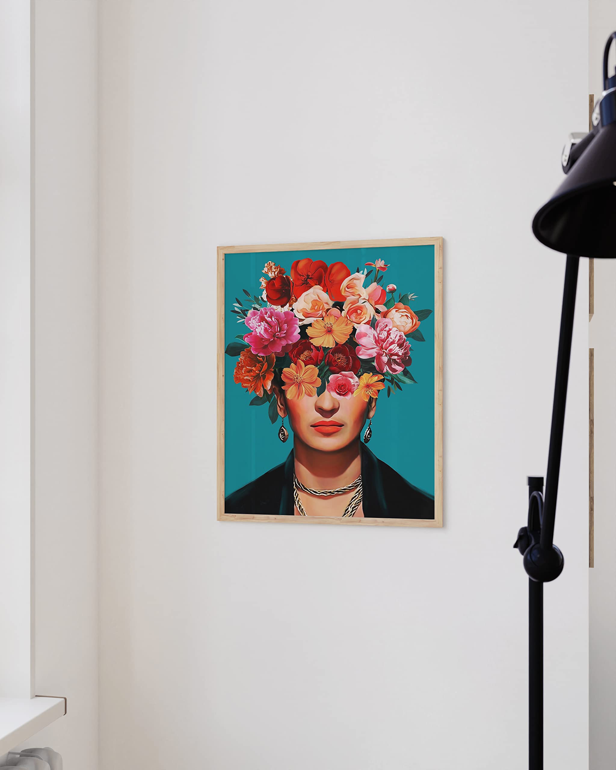 HAUS AND HUES Frida Kahlo Wall Art & Feminist Poster Frida Kahlo Poster Frida Art & Feminist Print Chicano  Latino  Chicana Art Frida Kahlo Gifts  Mexican Artwork for Walls UNFRAMED 12''x16''