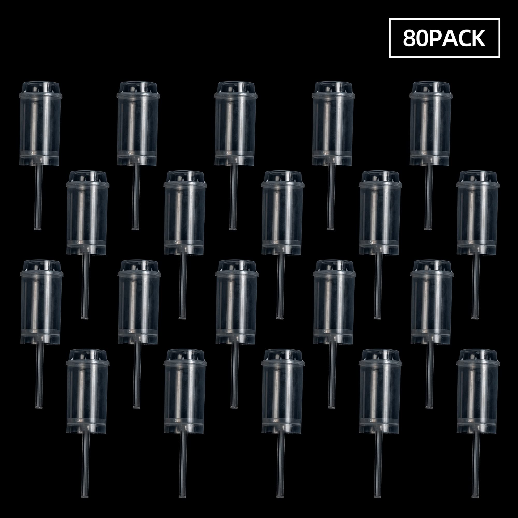 ihomecooker Clear Push-Up Cake Pop Shooter (Push Pops) Plastic Containers with Lids  Base & Sticks  Pack of 80(80 pack)