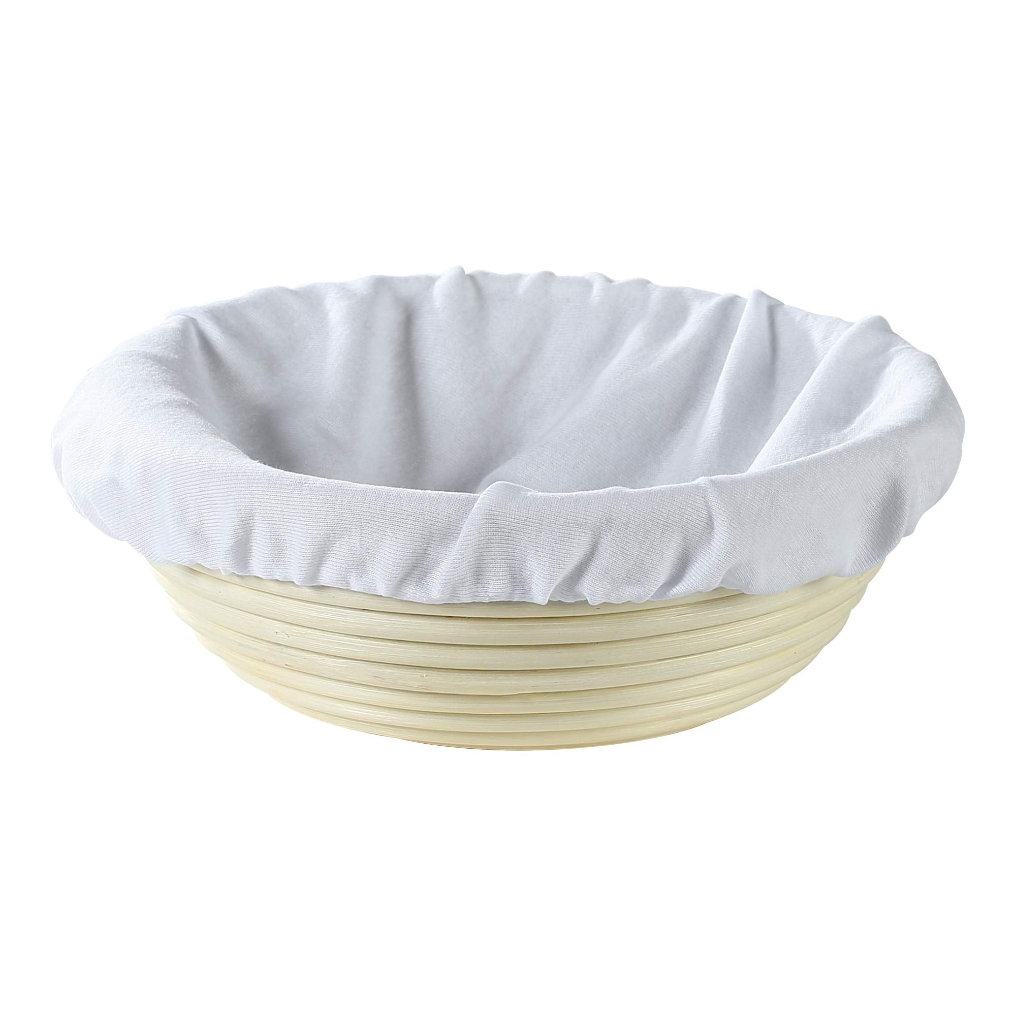 Frieling Usa Brotform Round Bread Rising Basket And Liner, 8.5-Inch