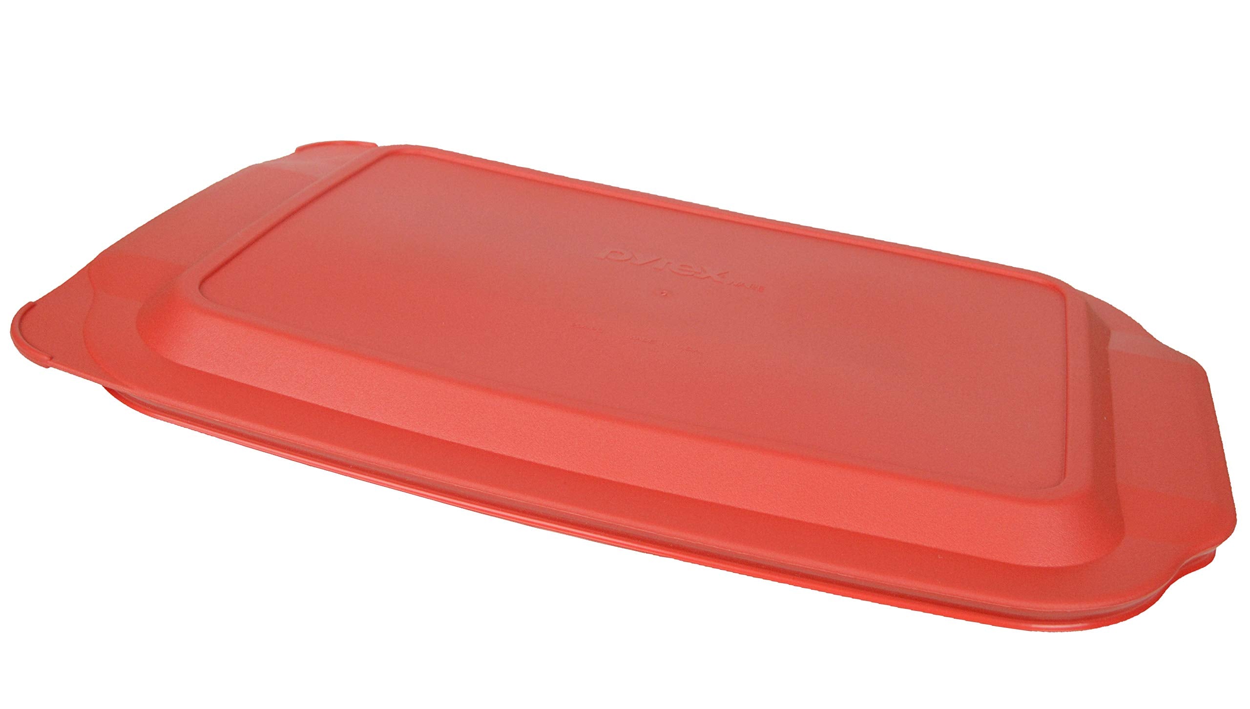 Pyrex 234-Pc 4Qt Red Rectangle Plastic Food Storage Lid, Made In Usa - 4 Pack