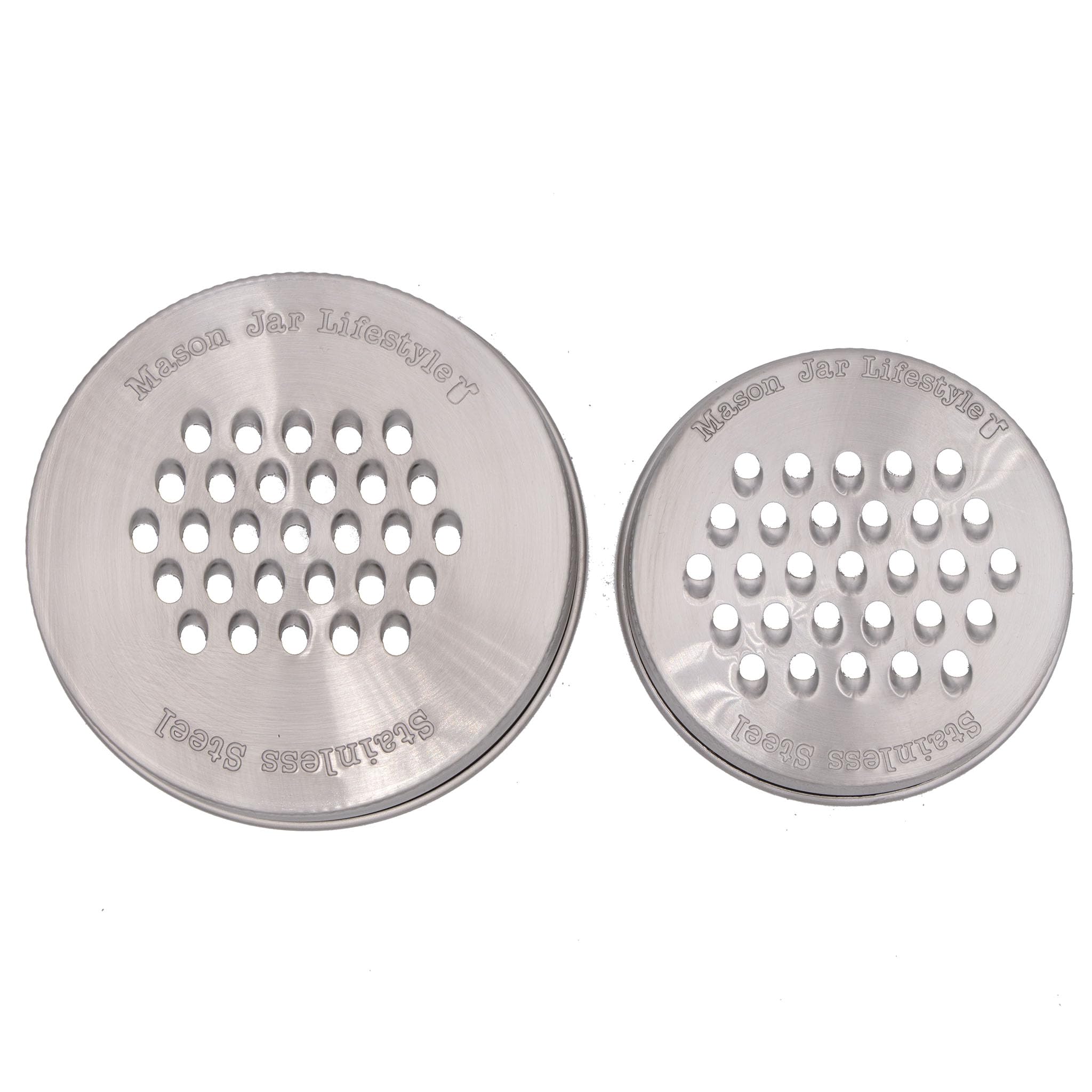 Mason Jar Lifestyle Grater/Shredder Lid For Regular Mouth Jars (3 Pack)