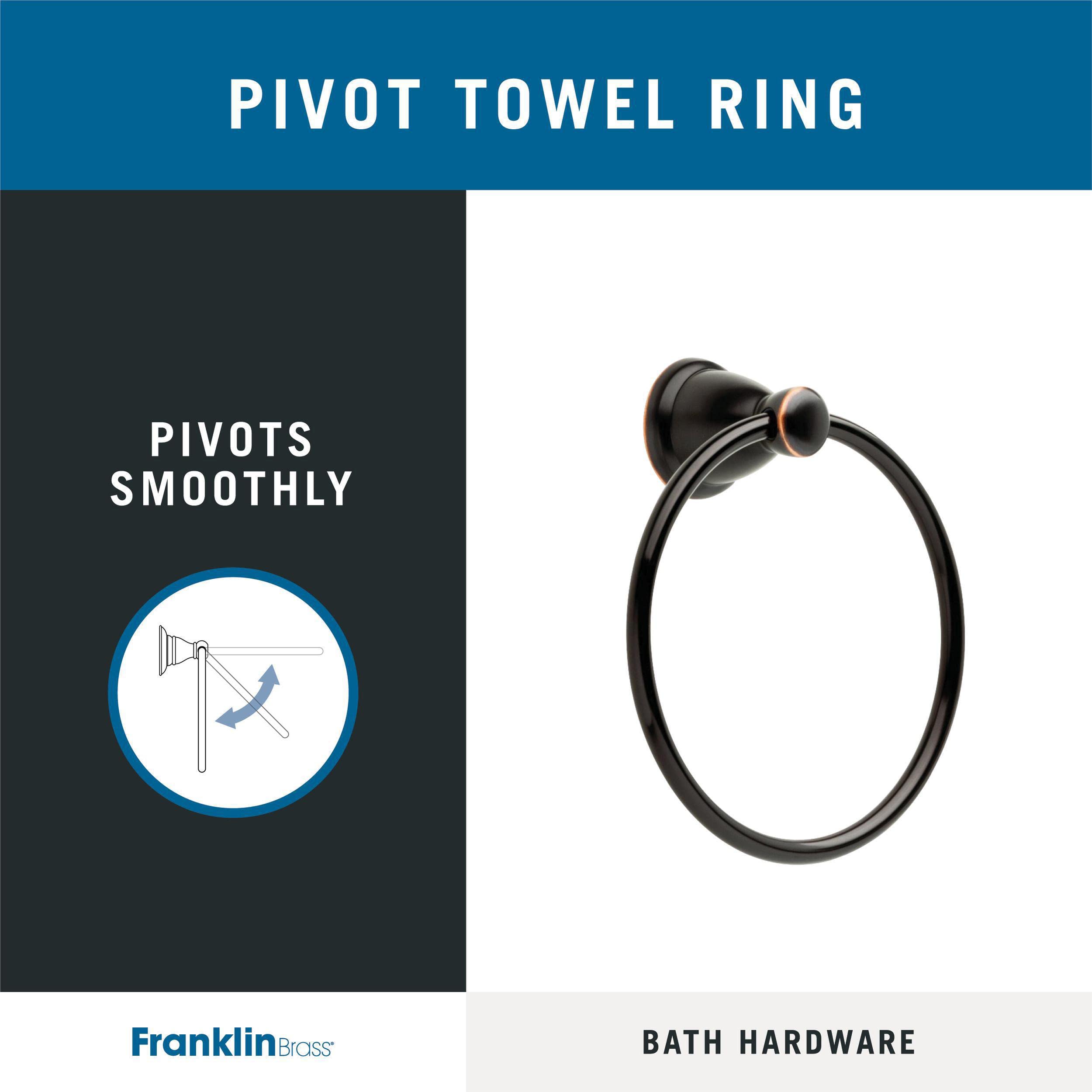 Franklin Brass Kinla -towel Ring  Oil Rubbed Bronze  -bathroom Accessories  KIN46-ORB-1 6.38 x 2.36 x 7.24 Inches