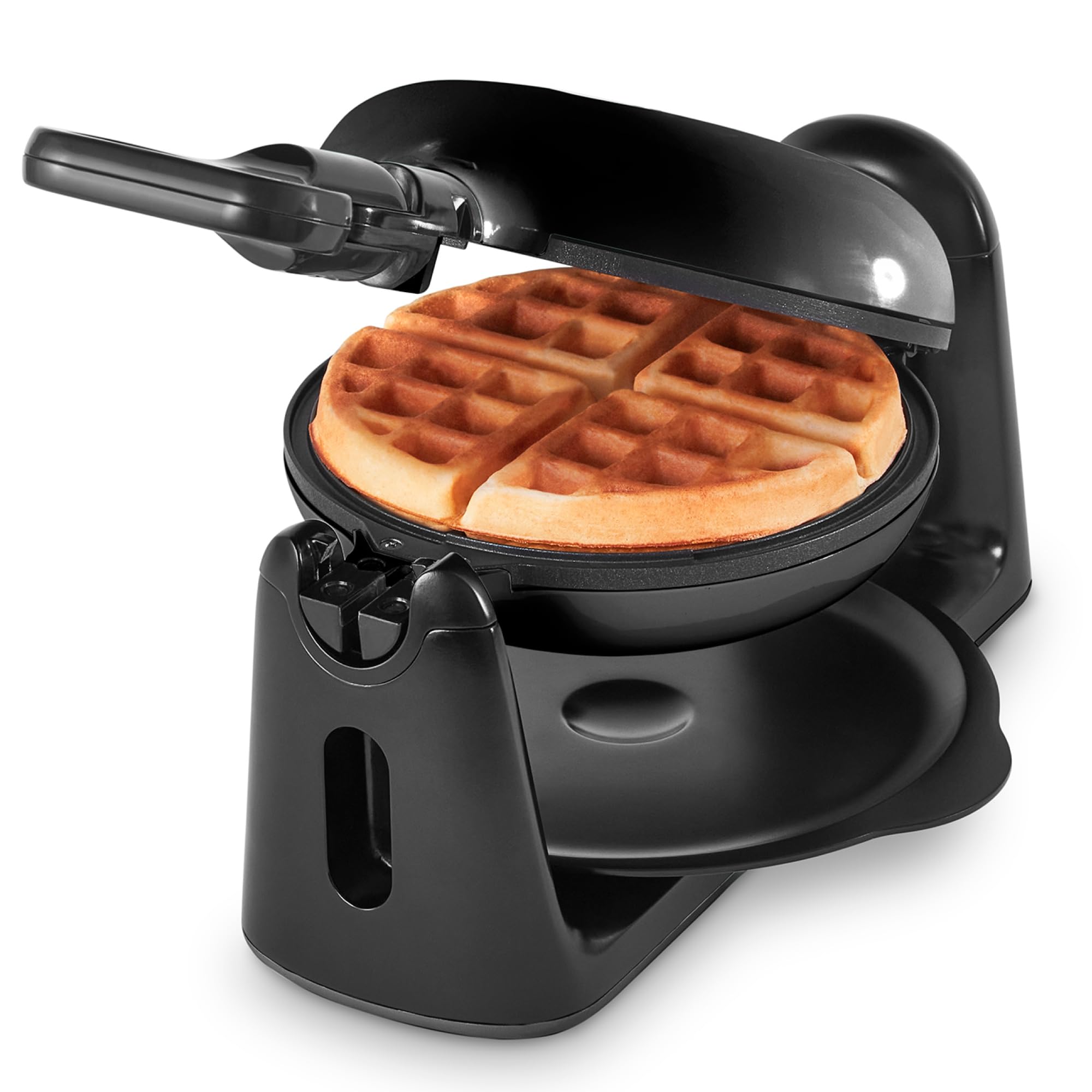 Dash Flip Belgian Waffle Maker - 6.5 Nonstick Surface - Rotating Belgian Waffle Maker with Quick Heat-Up System for Easy Breakfa