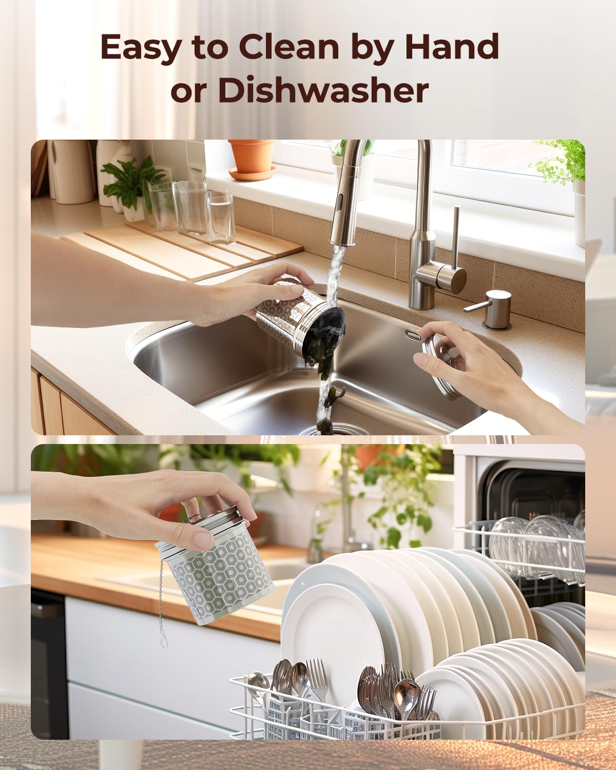 2 Pack Reinmoson Extra Large Tea Infuser For Loose Tea & Spice Infuser For Cooking, Extra Fine Mesh Large Tea Strainers For Loos