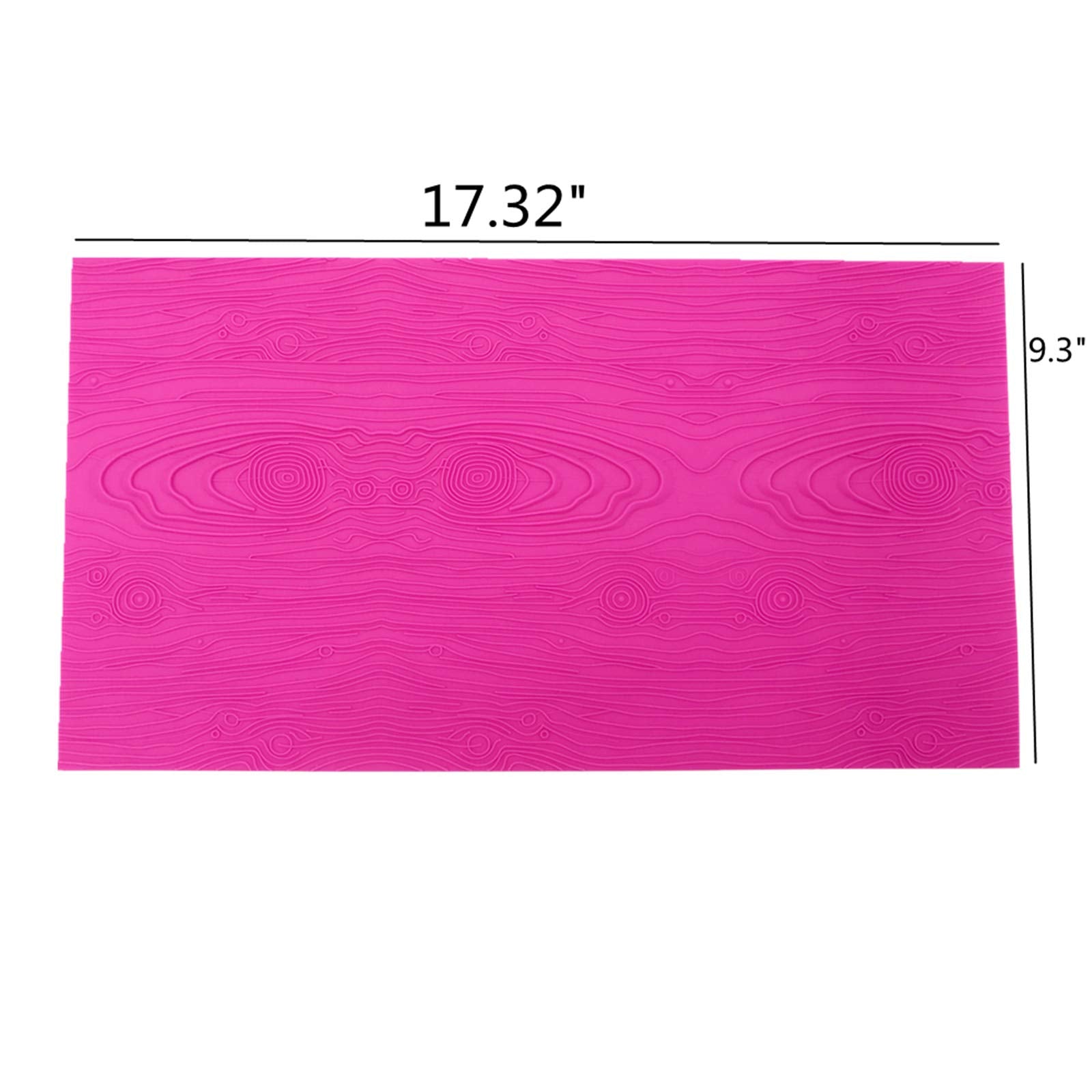 Kulepin Woodgrain Lace Silicone Mold Fondant Wooden Impression Lace Mat Diy For Cake Decorating