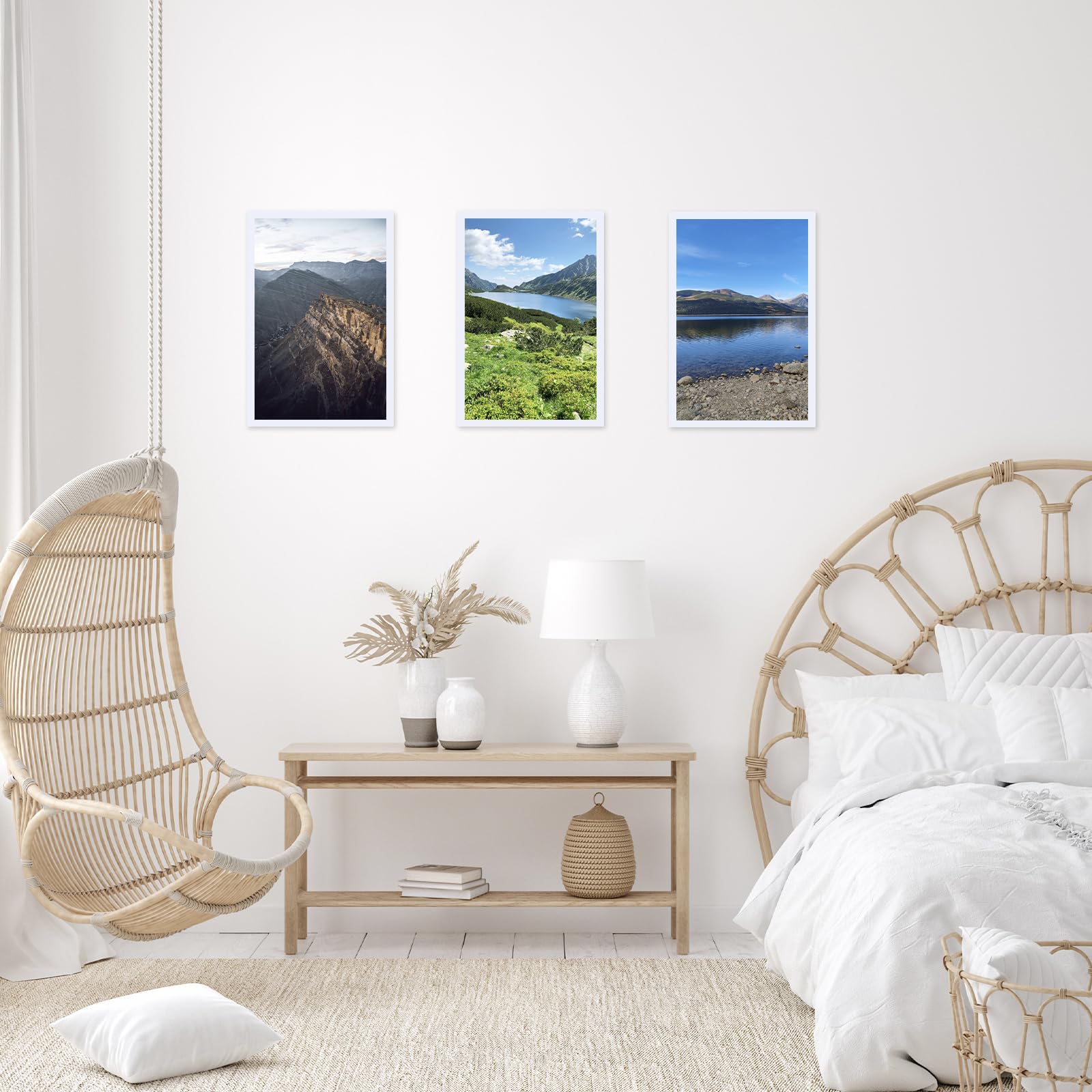 JCJMY 13x22 Picture Frame White for Poster Photo Picture, Horizontal and Vertical Formats for Wall Hanging, 13 x 22 Wall Gallery