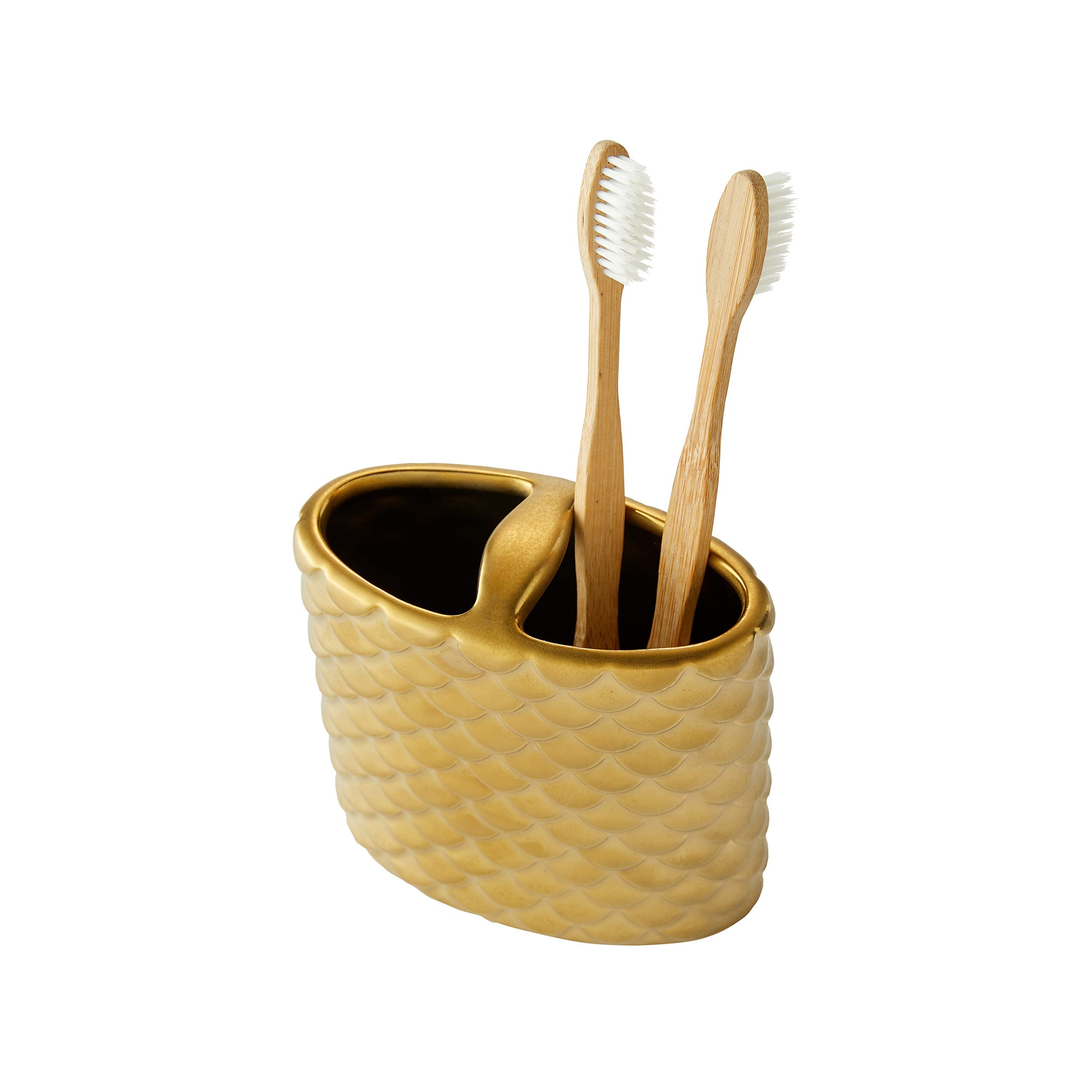 Skl Home Gold Koi Toothbrush Holder