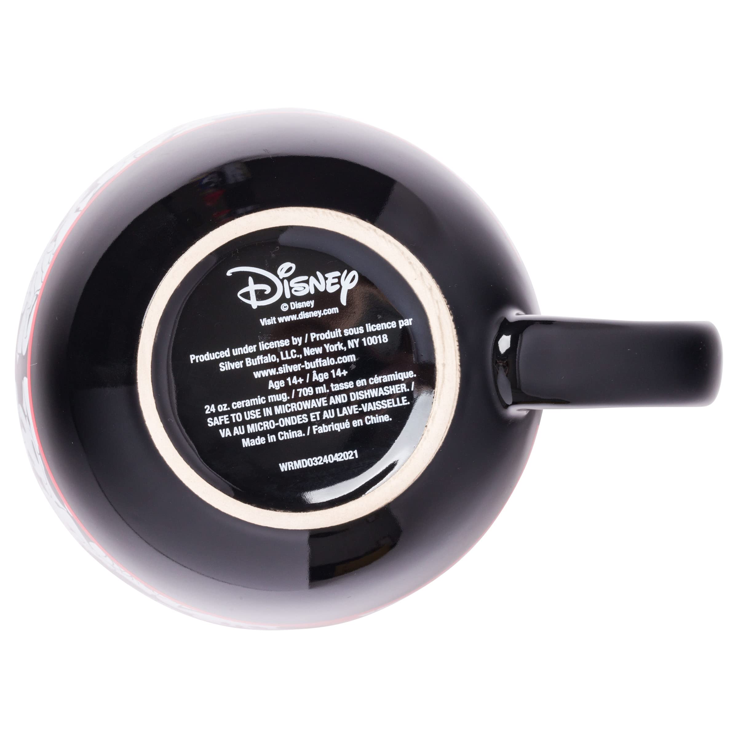 Silver Buffalo Disney Classic Minnie Rocks The Dots All Over Faces Ceramic Soup Mug, 24 Ounces