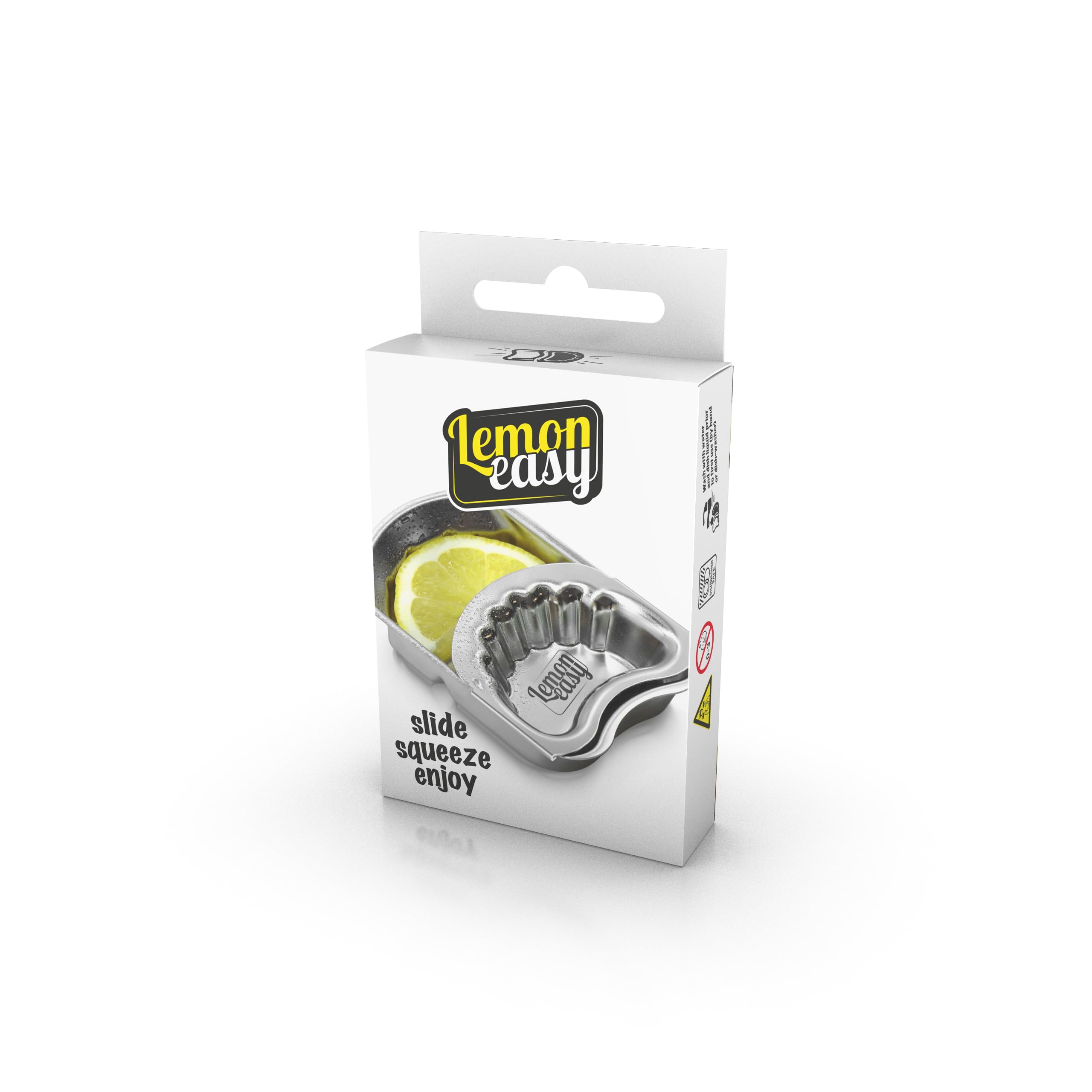 Germany'S Favorite - Lemoneasy Lemon Slice Squeezer - Stainless Steel Press - Ergonomic, Effortless, Lime, Orange, And Citrus Fr