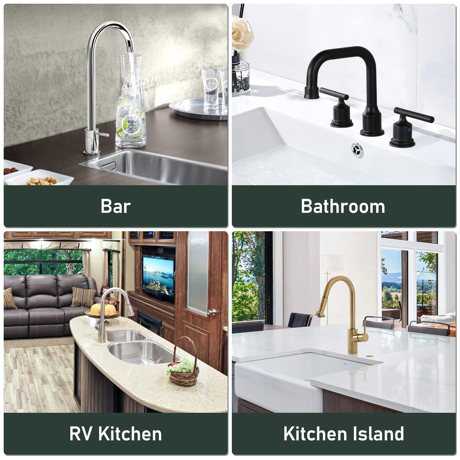 Lopnur Faucet Mat For Kitchen Sink, 24 Inch Long Kitchen Sink Splash Guard Behind Faucet, Cuttable Kitchen Faucet Mat For Bathro