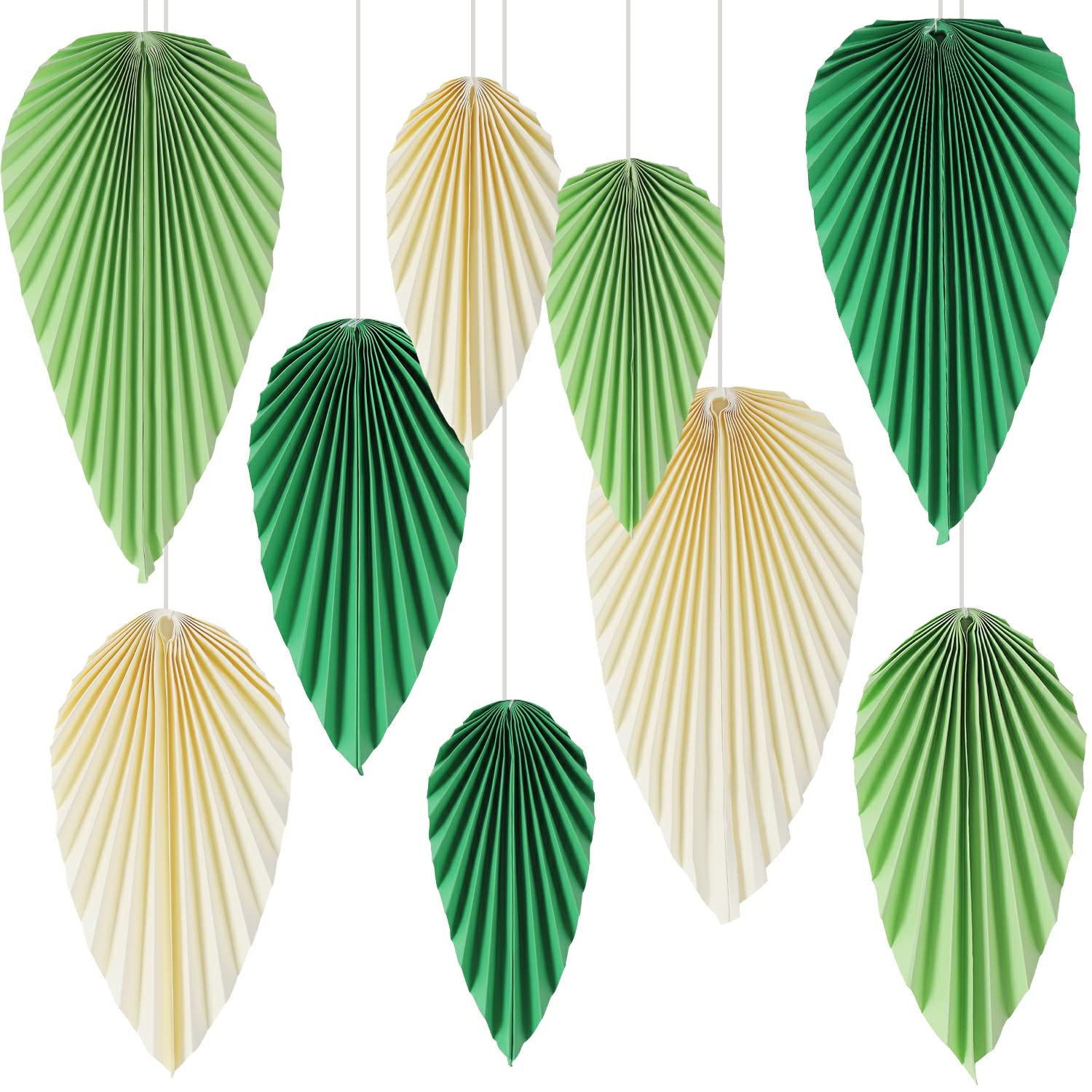 Sunbeauty Paper Fans Party Decorations Paper Leaves For Decoration Paper Fans Classroom Decoration Paper Fans Backdrop Decor Gre