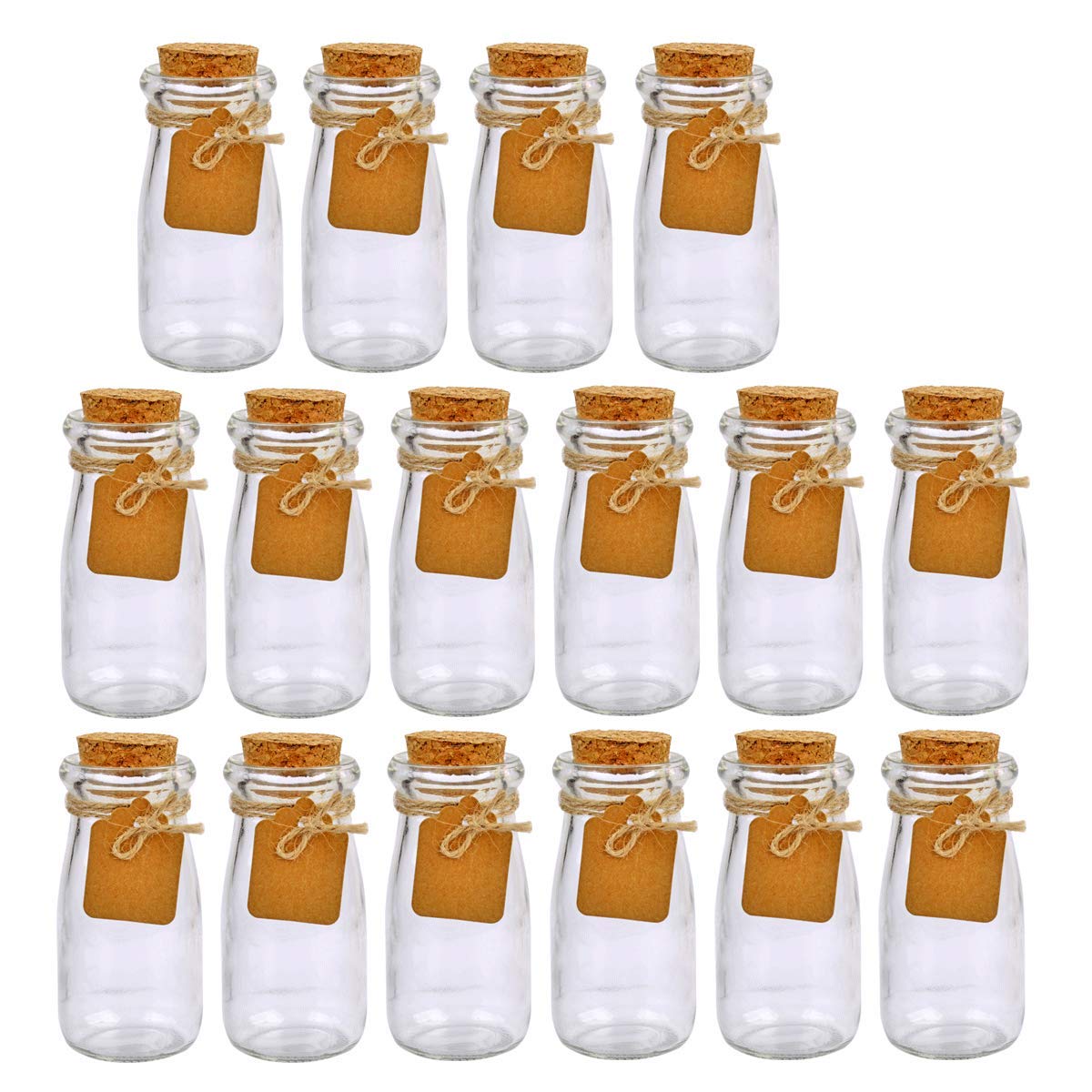 Brajttt 30Pcs Glass Favor Jar With Cork Lids,multifunctional,great decoration(100 ML,3.4OZ)