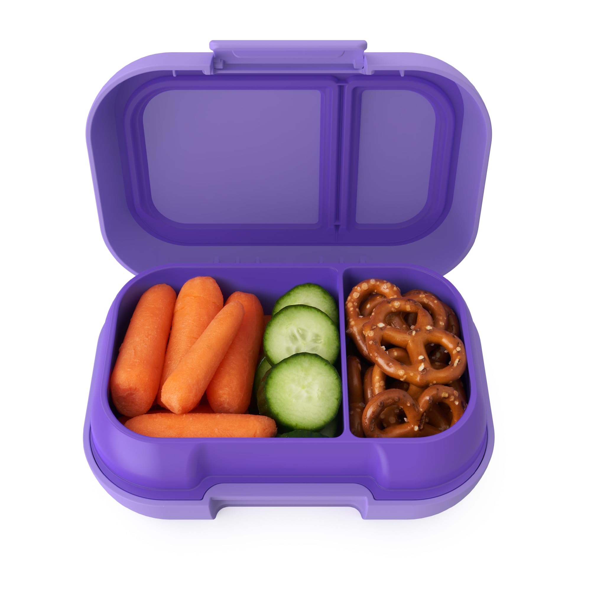 Bentgo Kids Snack - 2 Compartment Leak-Proof Bento-Style Food Storage For Snacks And Small Meals, Easy-Open Latch, Dishwasher Sa
