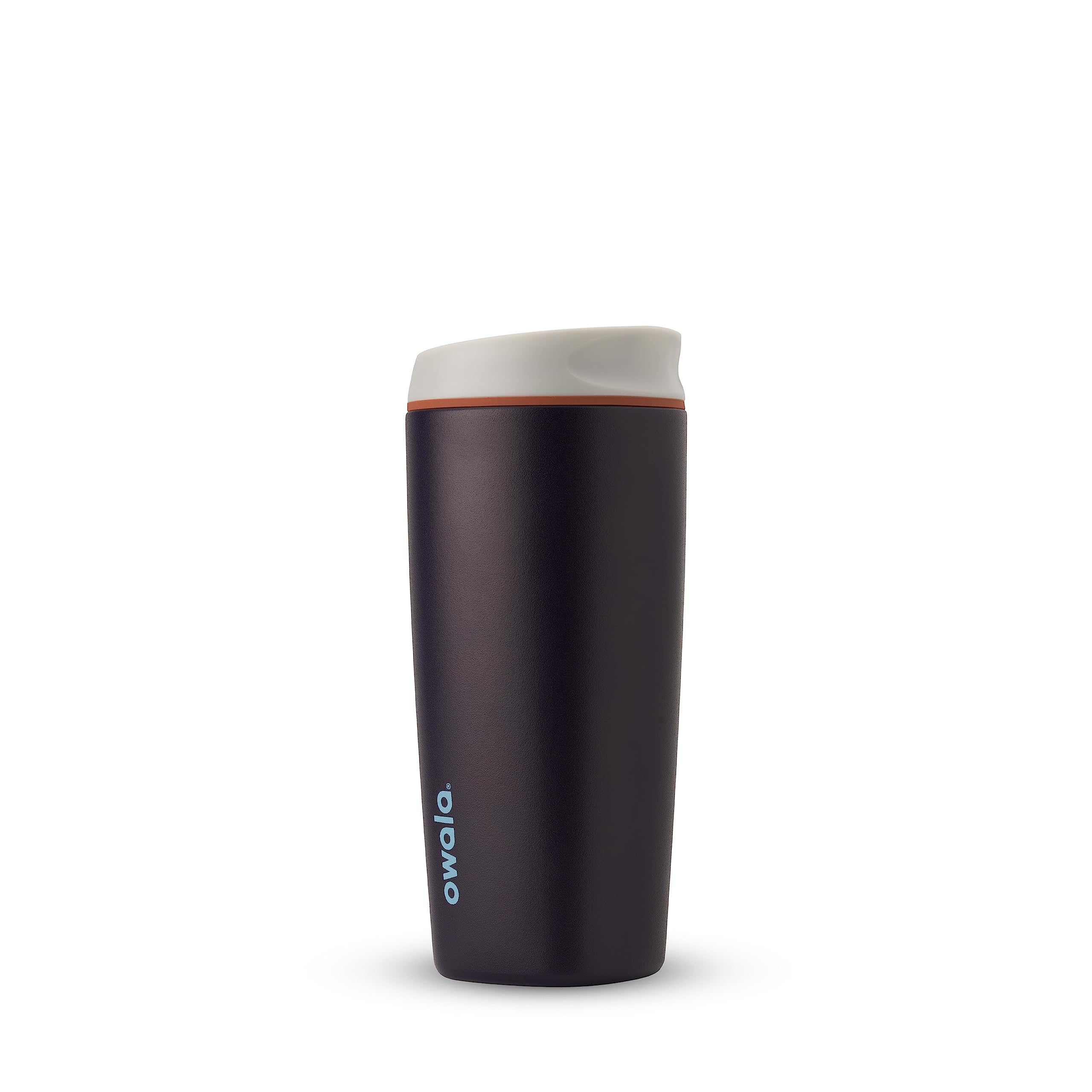 Owala SmoothSip Insulated Stainless Steel Coffee Tumbler, Reusable Iced Coffee Cup, Hot Coffee Travel Mug, BPA Free, 20 oz, Navy