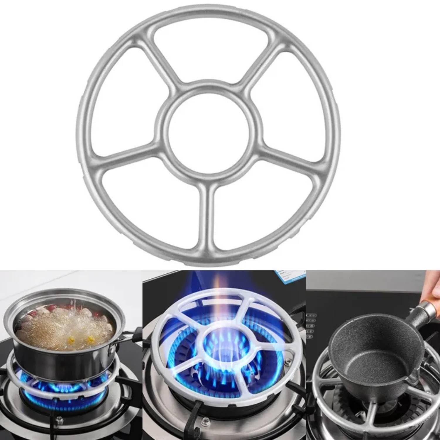 Obedient Universal Gas Stove Stand Ring Coffee Pot Holder, Gas Range Oven Burner Grates Pan Holder Stand Cooker Plate Moka Pot S