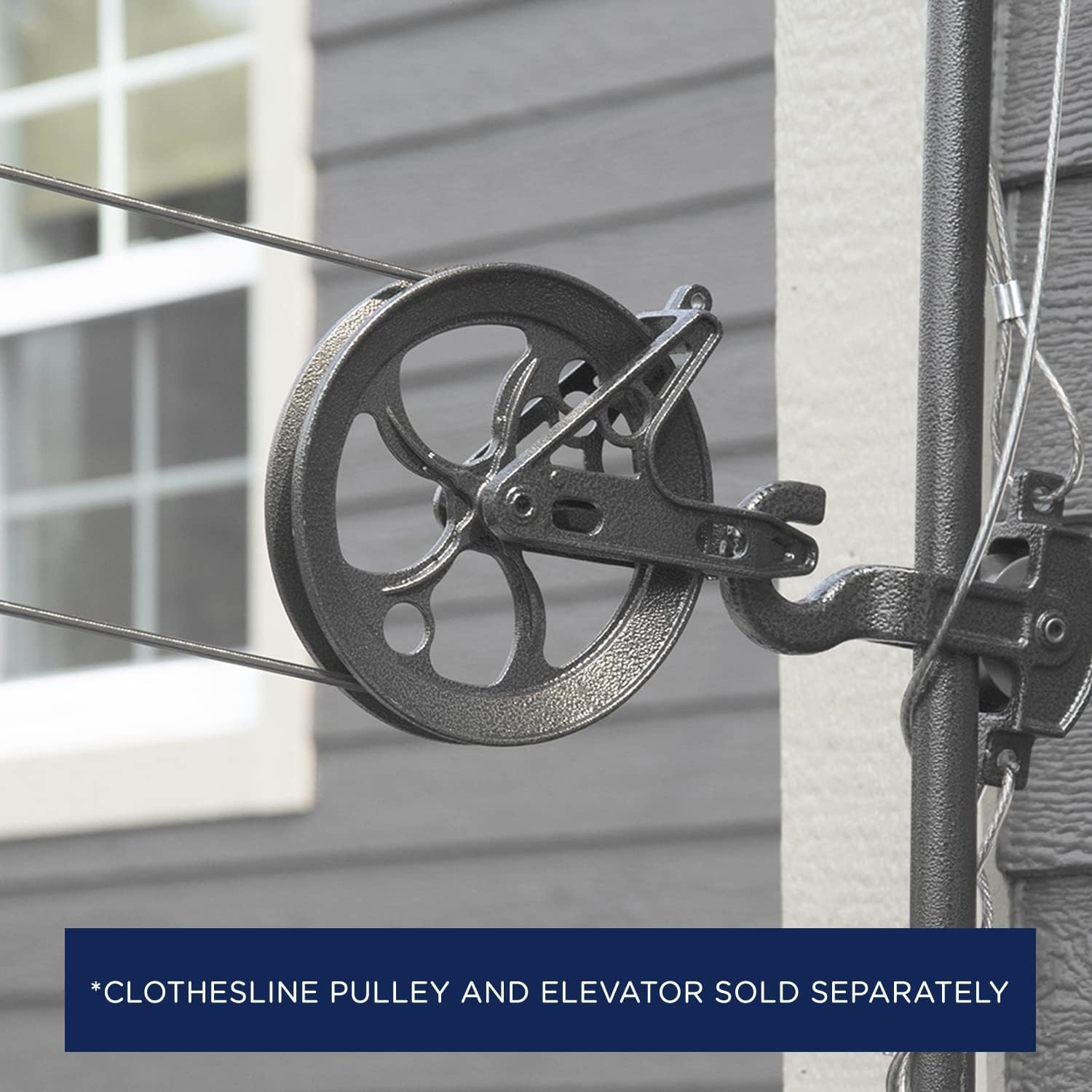 Strata 150 Feet Clothesline Outdoor Heavy Duty Galvanized Wire Steel Cable  Mocha PVC Coating - Clothes Line Wires for Outside Laundry Drying