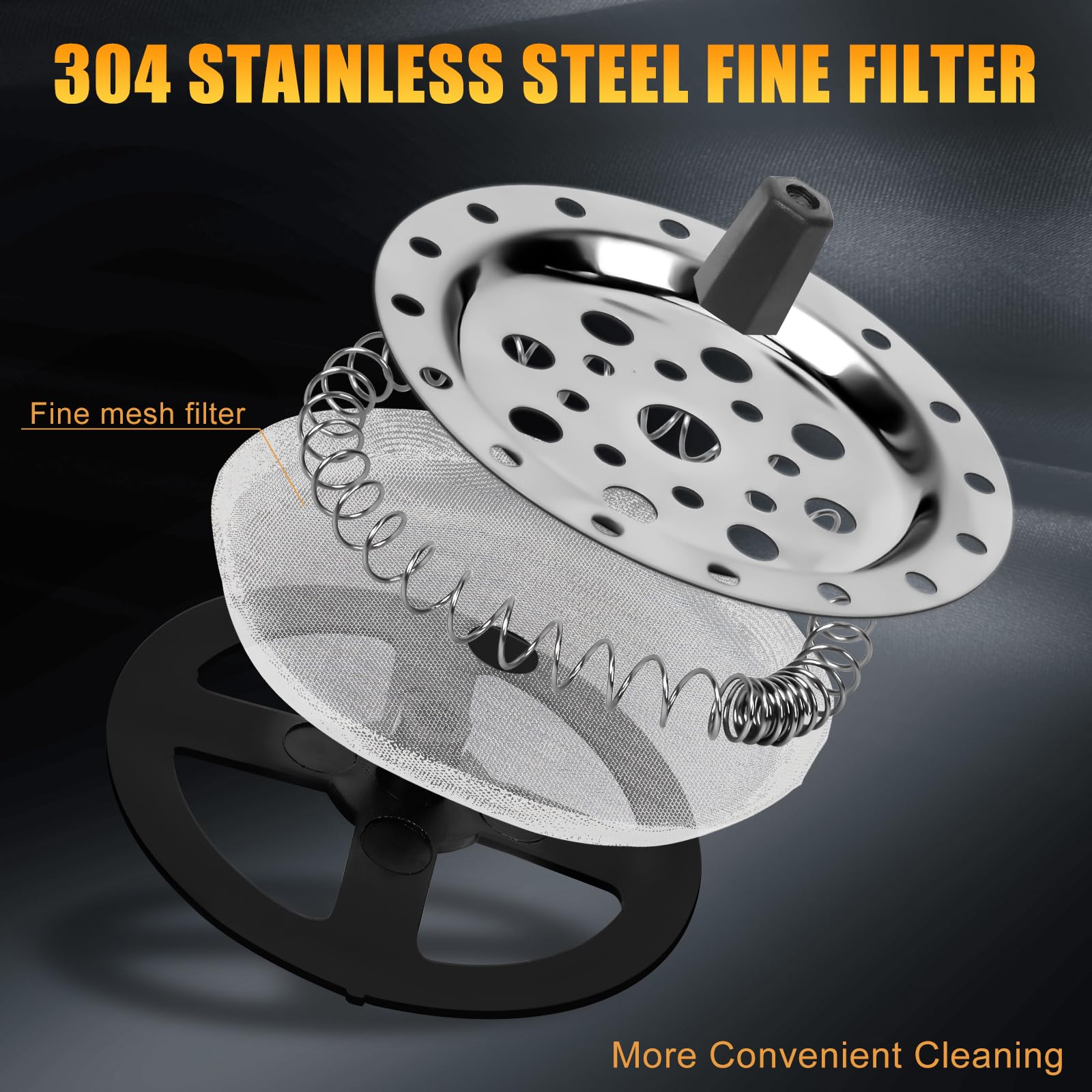 Chiallco Mini French Press Coffee Maker, Heat Resistant Thickened Borosilicate Classic Glass Stainless Steel Coffee Press, 12Oz