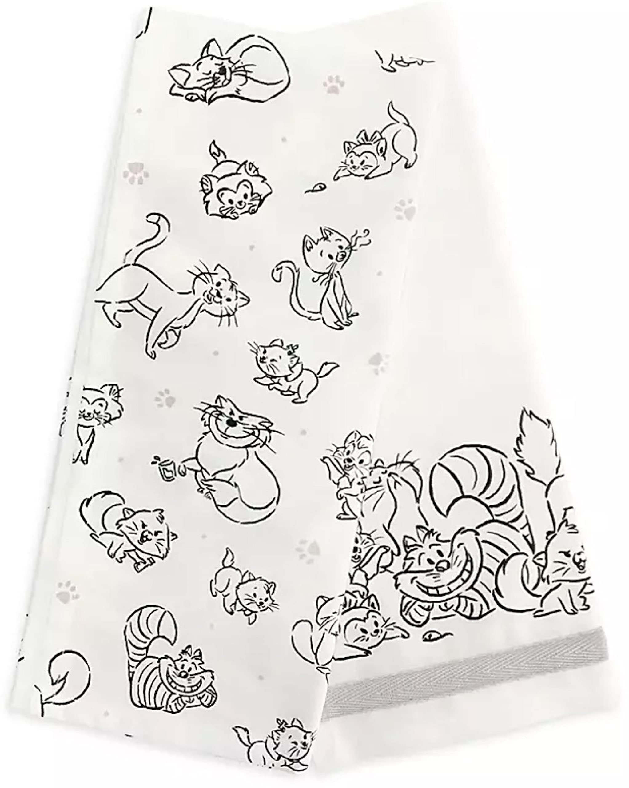 Disney Parks Exclusive - Set of 2 Kitchen Dish / Hand Towels - Cats