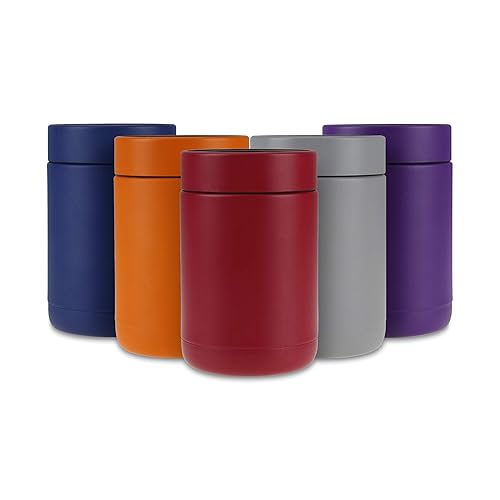 Tahoe Trails Stainless Steel 12Oz Vacuum Insulated Can And Bottle Cooler Double Wall Can Cooler For Cans And Bottles Copper Plat