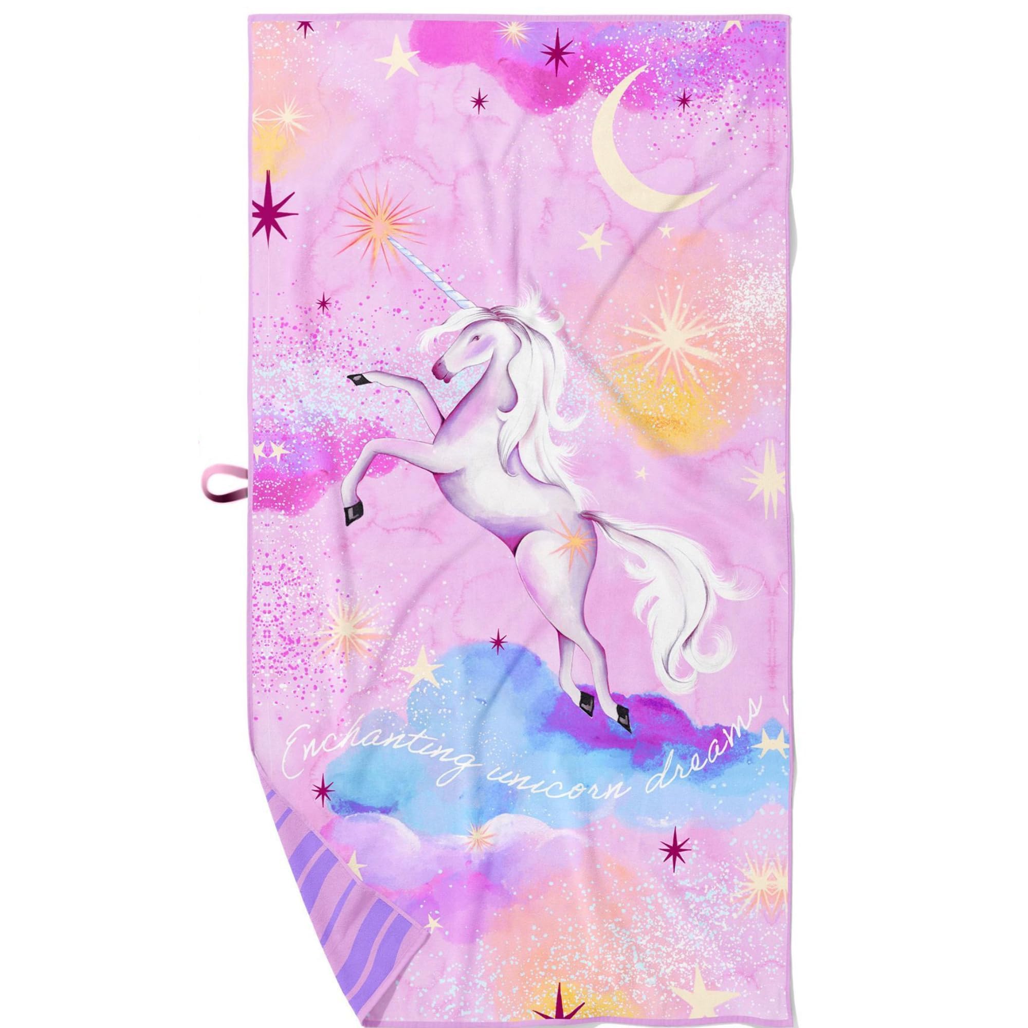 Kids Beach Towel - Quick-Dry Microfiber Pool Towel, Thin, Sand-Free, Perfect for Camping, Travel, Summer Camp, Cruise Essentials