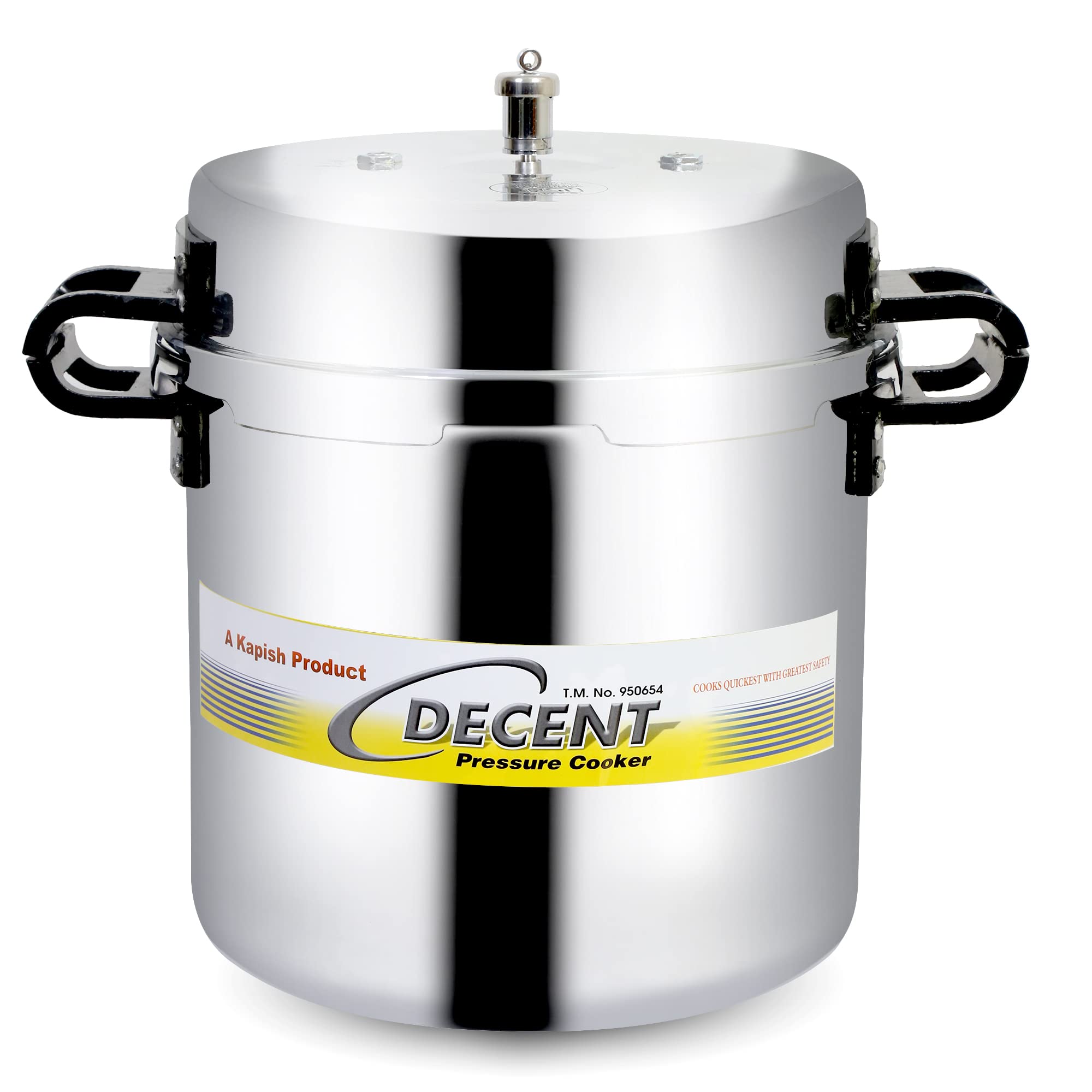 Decent Jumbo Aluminium 24 L Pressure Cooker (Aluminium) Isi Marked