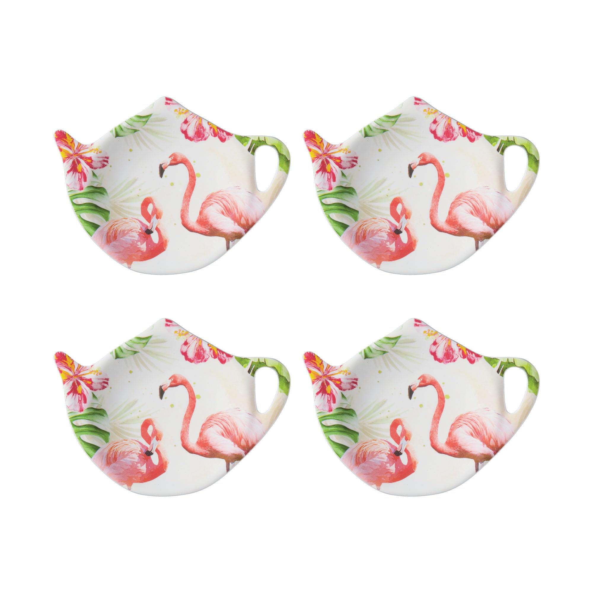 Supreme Housewares Tea Bag Holder Set Of 4, Teapot Shaped Tea Bag Coasters Spoon Rests Saucer Seasoning Dish Set Teabag Holder (