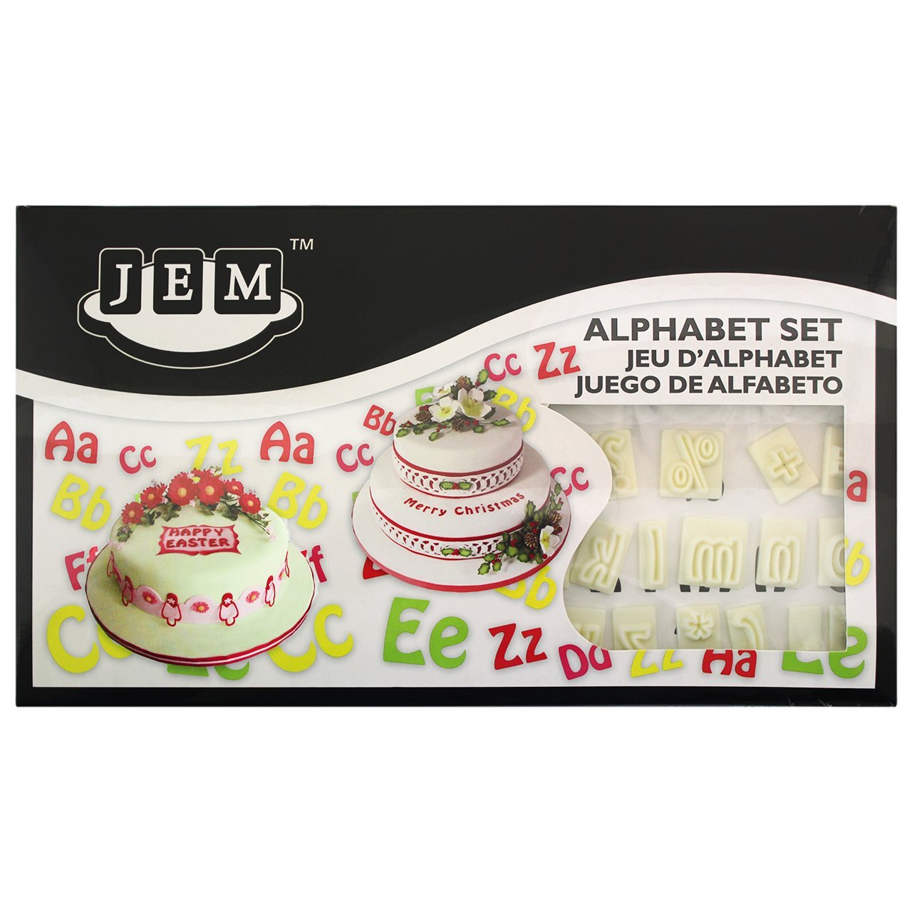 Jem 64 Piece Alphabet Plastic Cutter Set