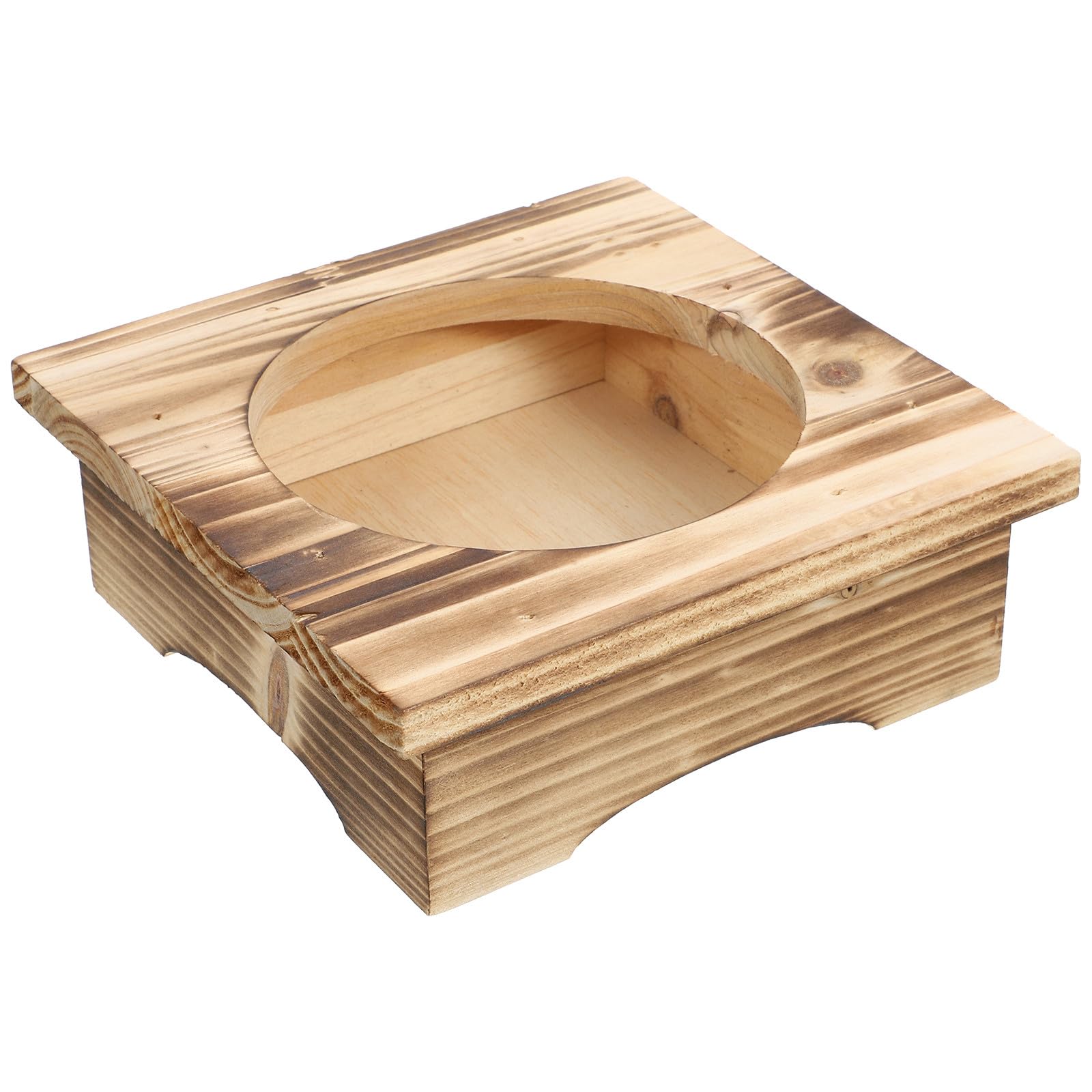 OSOLADY NonSlip Wooden Pot Stand for Stone Pots and Korean Bowls Heat Insulated Wood Rack with Smooth Edges Trivet for Hot Dish