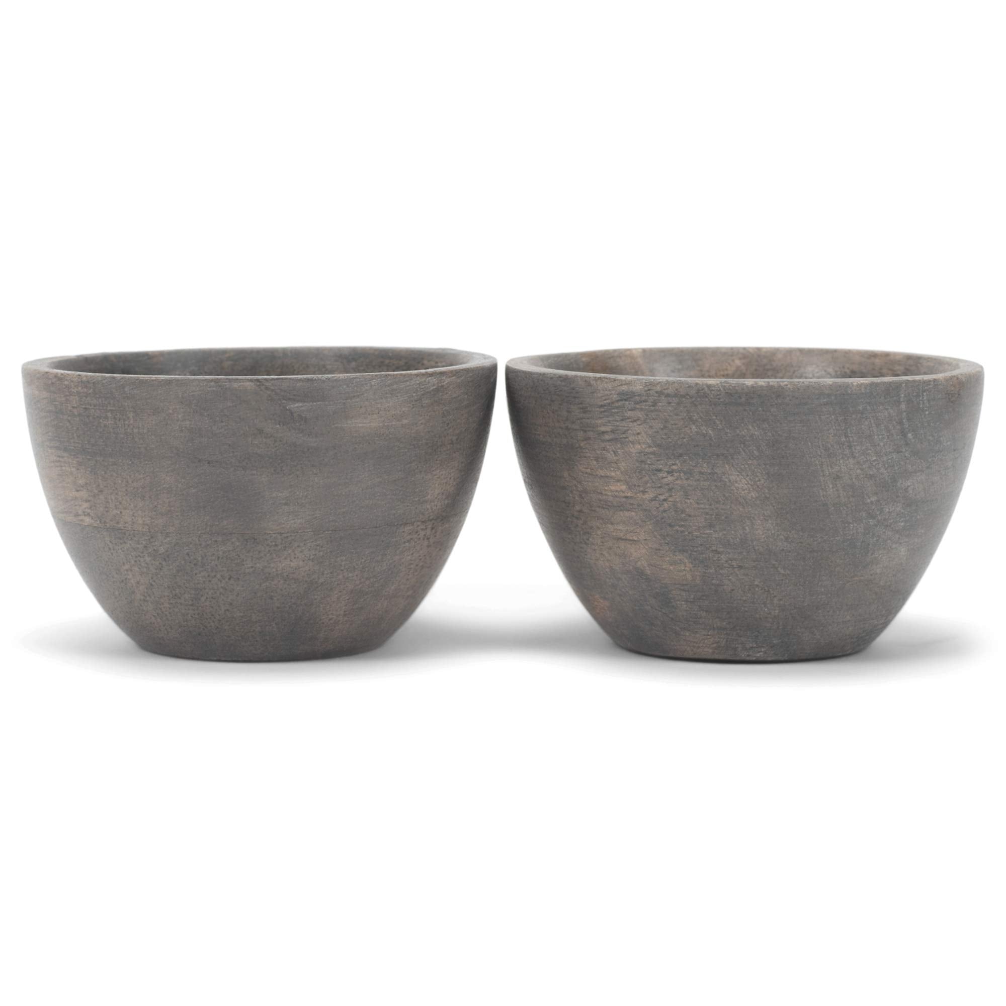Creative Brands Spice Mango Wood Set, 2.78 X 1.75-Inches, Salt Cellars Set Of 2,Mr770