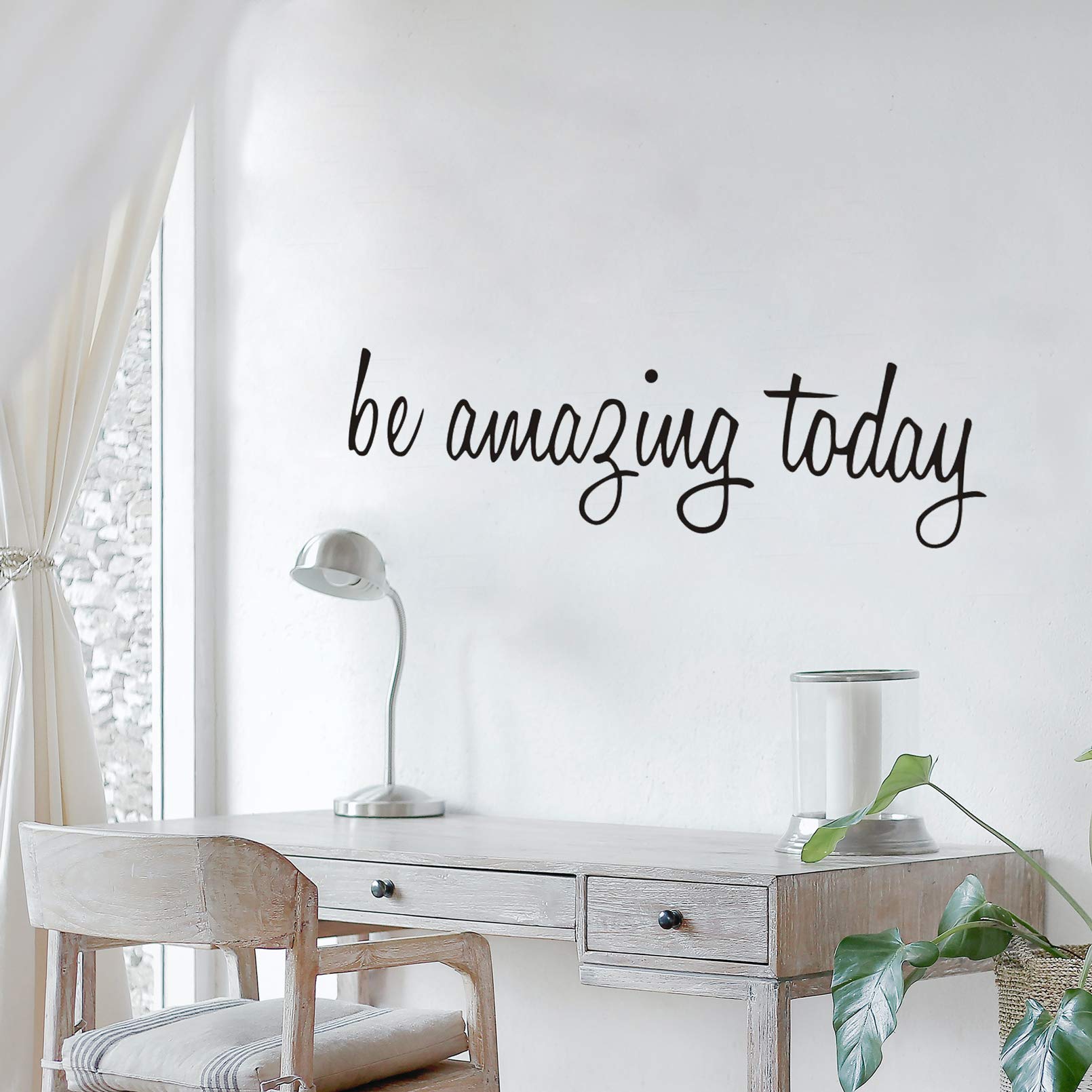 Wall Decals Stickers Inspirational Be Amazing Today Vinyl Positive Wall Saying Peel and Stick Motivational Quotes Decal for Home