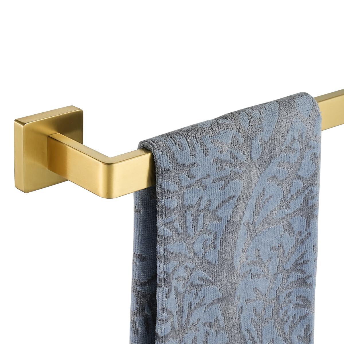 Jqk Gold Towel Bar, 24 Inch 304 Stainless Steel Thicken 0.8Mm Towel Rack Bathroom, Towel Holder Brushed Gold Wall Mount, Total L