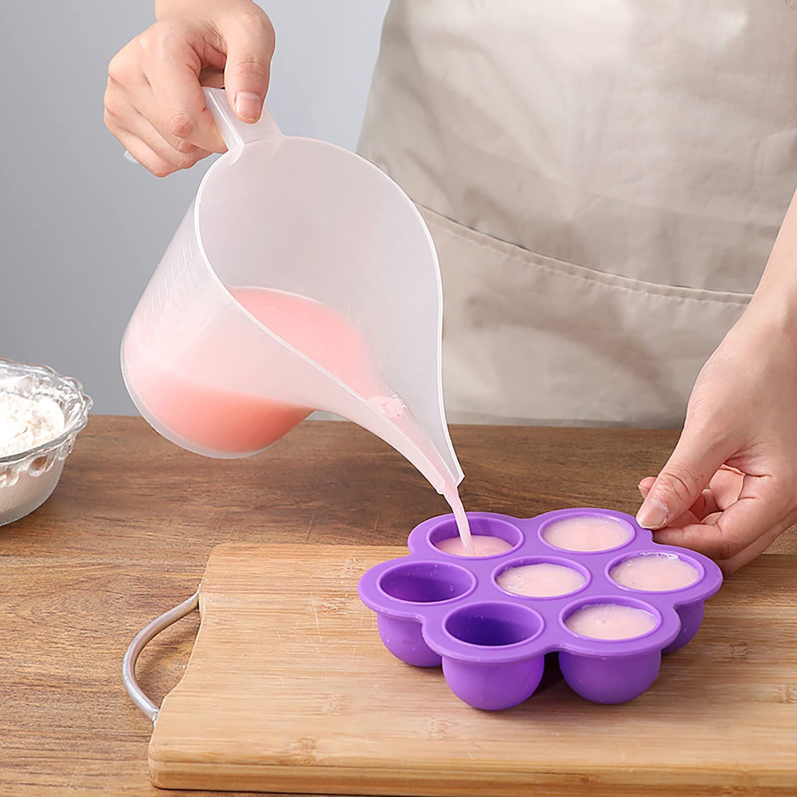Wuweot 12 Pack Measuring Funnel Pitcher, 33Oz Easy Pour Measuring Cup With Long Spout For Soap Cakes Making, Filling Muffin Pans