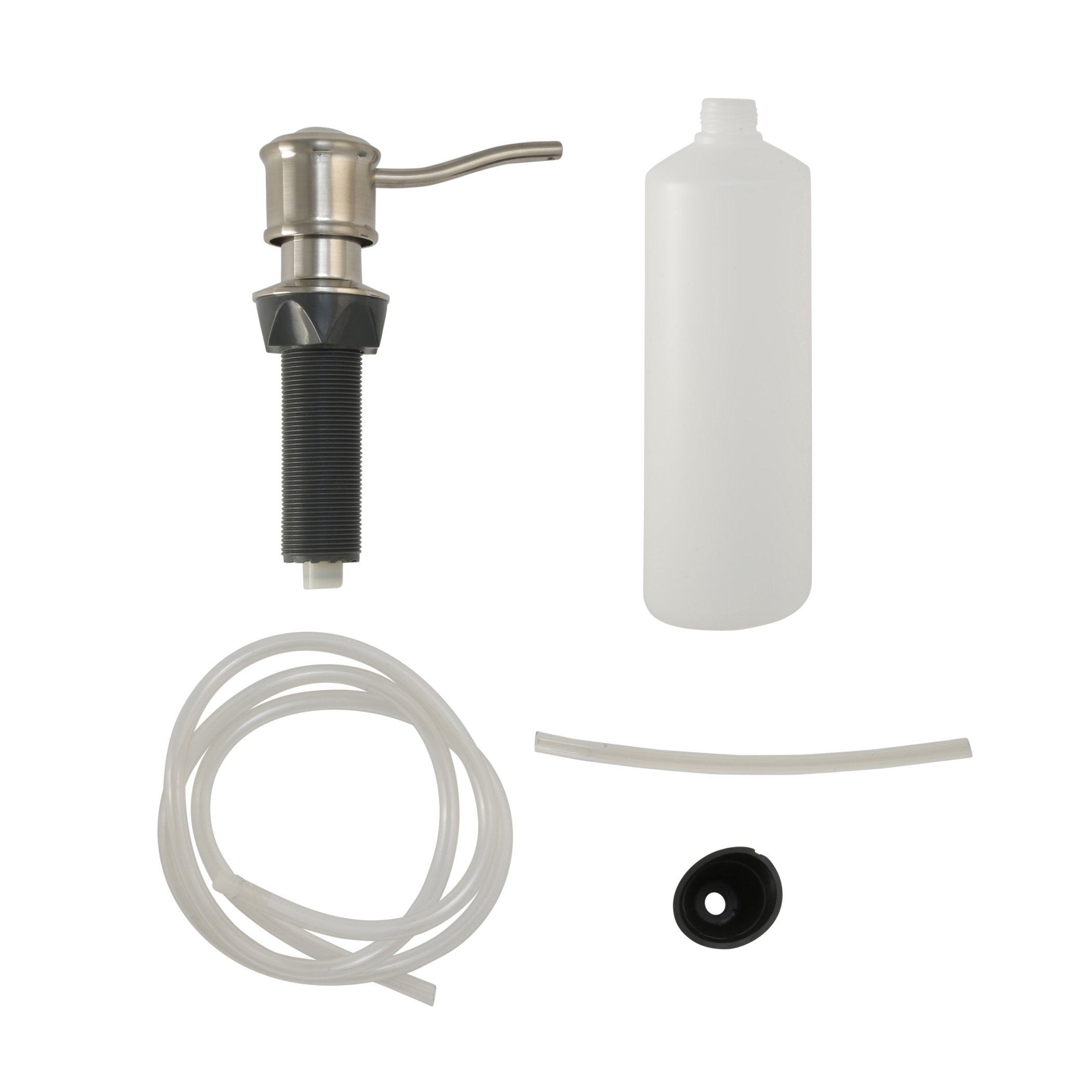 Danco Soap Dispenser With Curved Nozzle, 1 Pack, Brushed Nickel (10040)