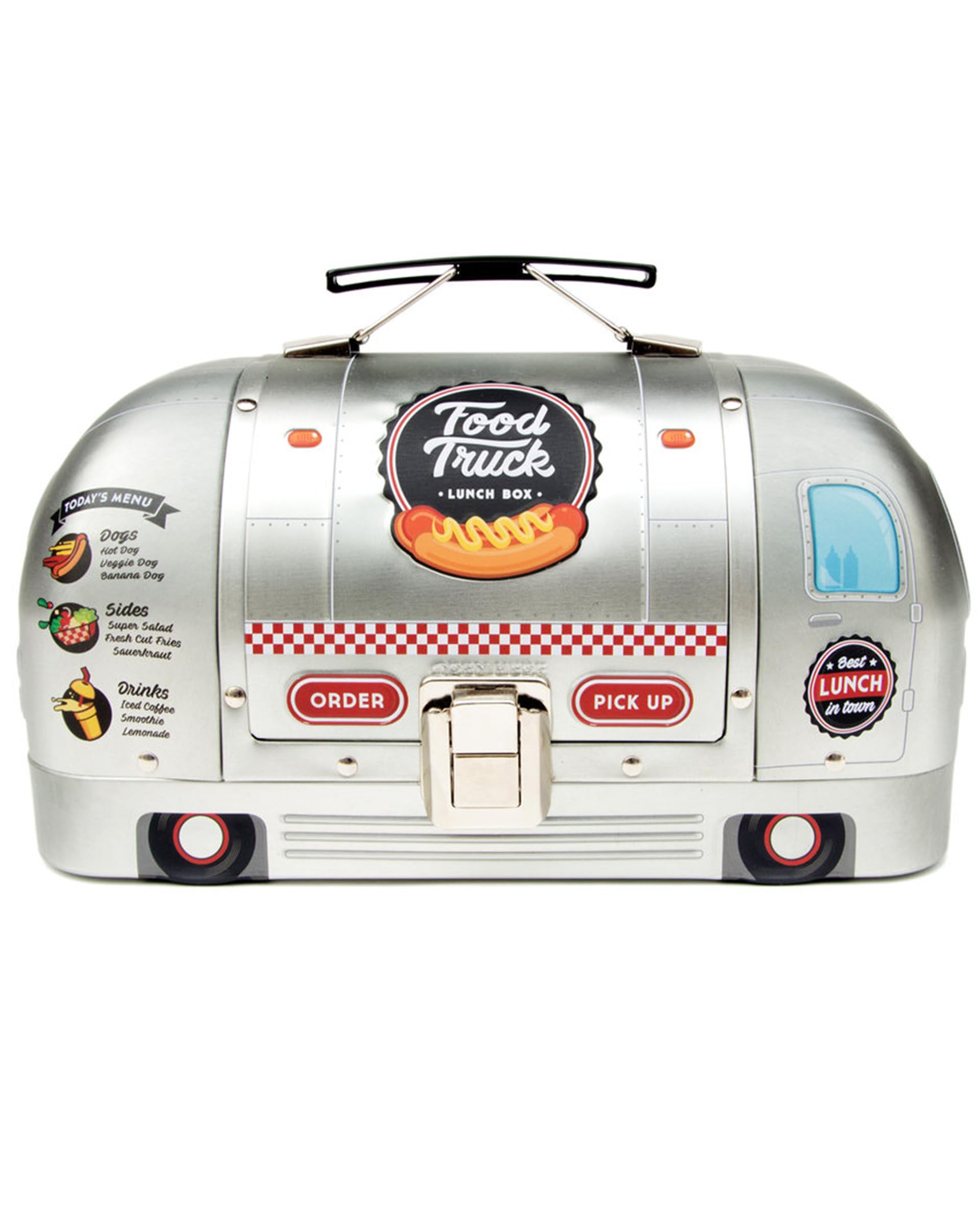 Suck Uk Metal Lunch Box, Silver, Unisex, 11Oz