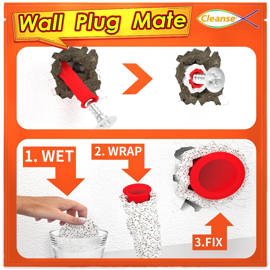 (24 Discs )Fixing Loose Wall Plugs Fast, Drywall Anchor Repair, Perfect For Fittings Weak Crumbly Loose Wall Such As Curtain Rai