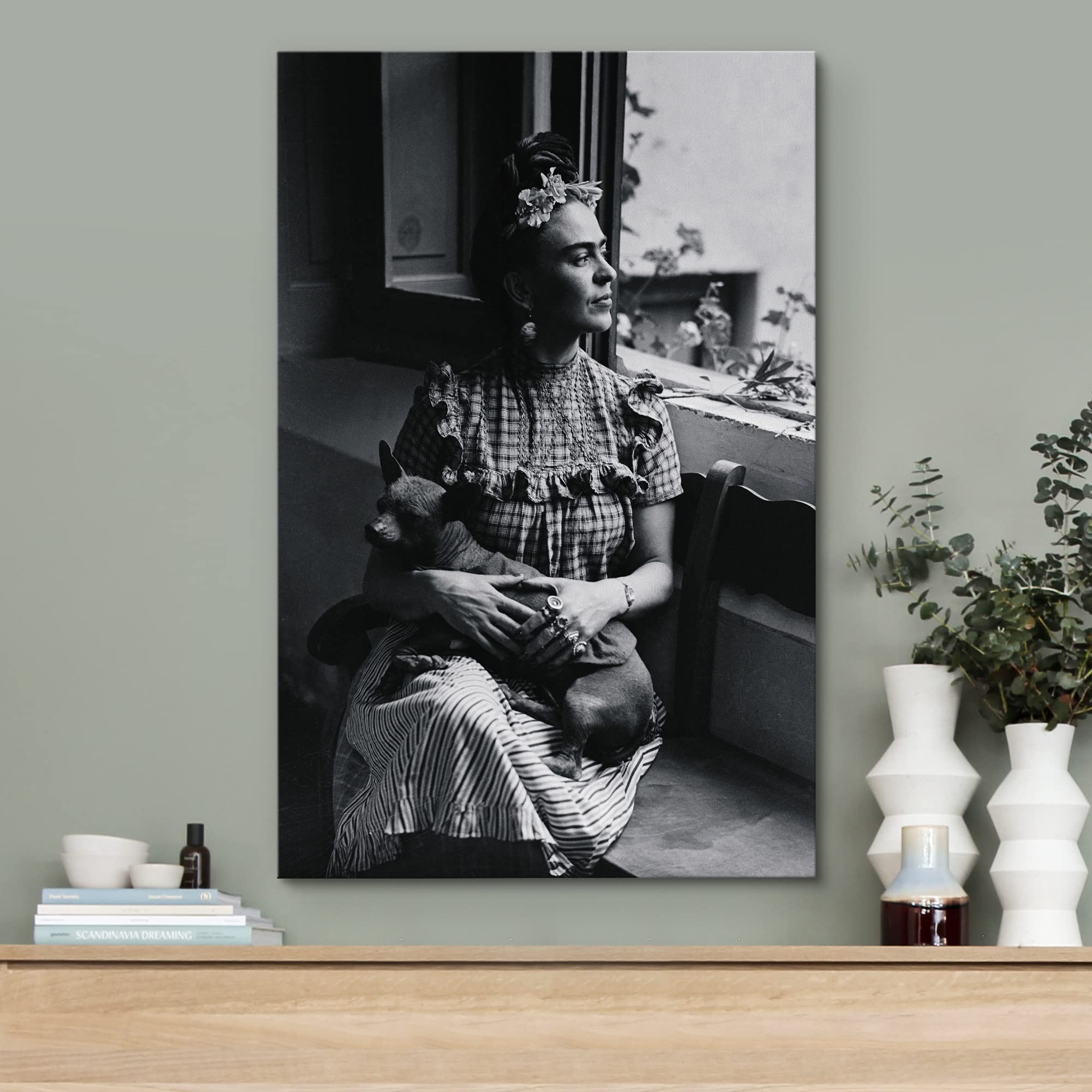 Wall26 Canvas Print Wall Art Master Artist Famous Mexican Painter Frida Kahlo Historic Classic Photography Realism Traditional P
