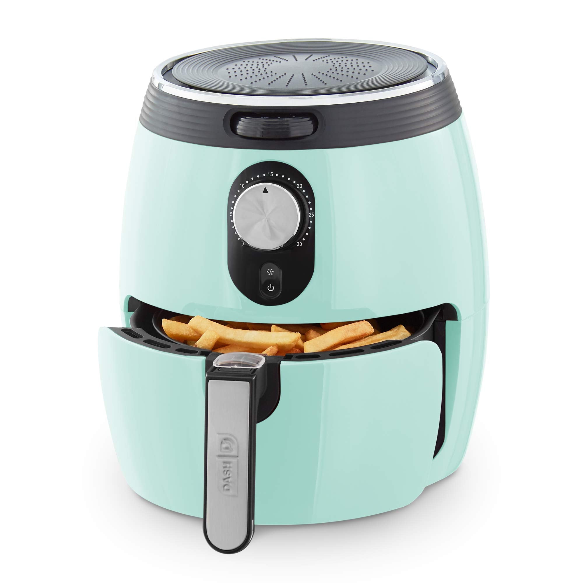Dash Deluxe Air Fryer -Has AirCrisp Technology - Adjustable Temperature Control & Auto Shut-Off Feature - Compact Nonstick Baske