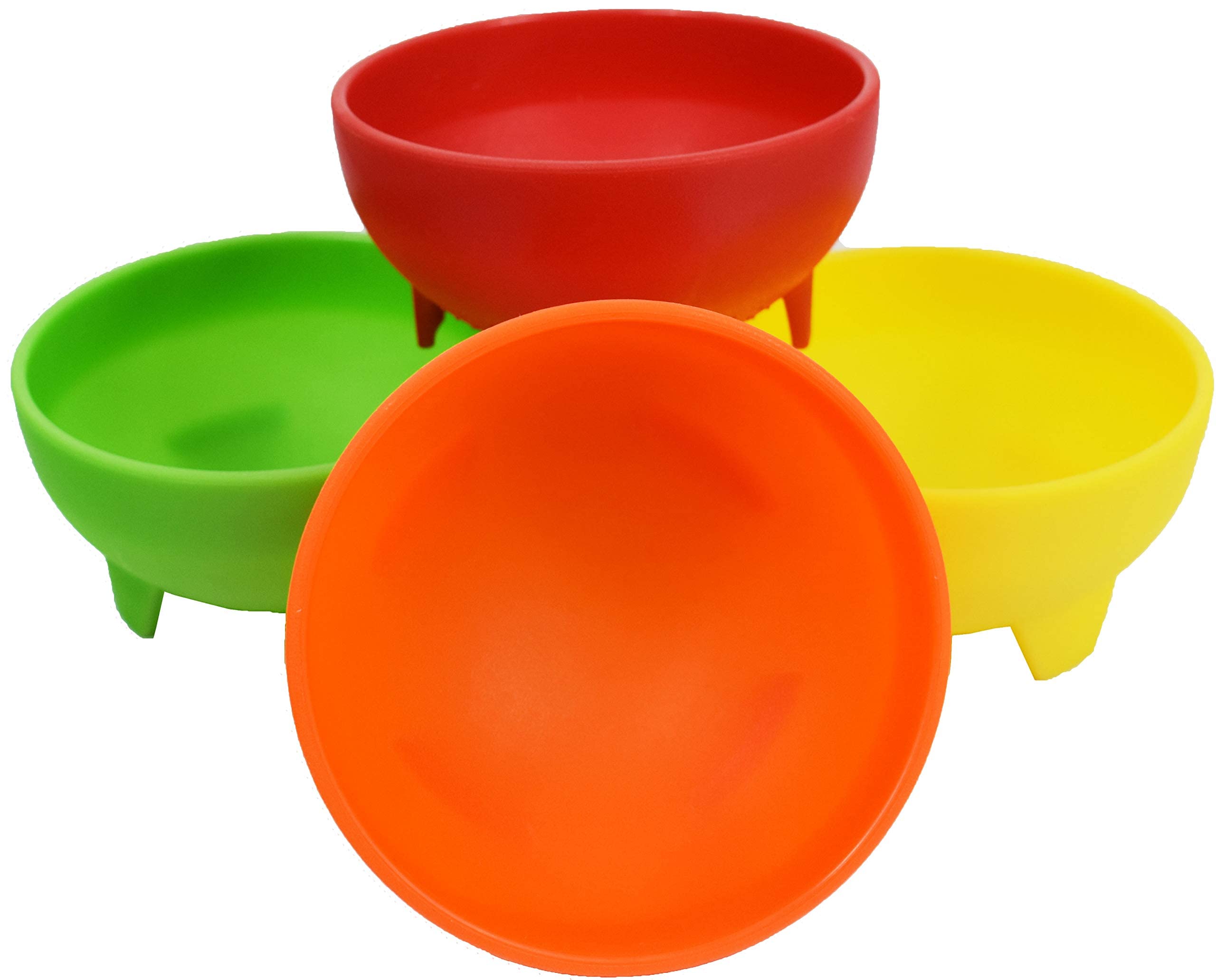 Black Duck Brand Set Of 8 Multi Color 4.5'' Diameter, 12 Oz Salsa Bowls - Serving Bowls - Dipping Bowls