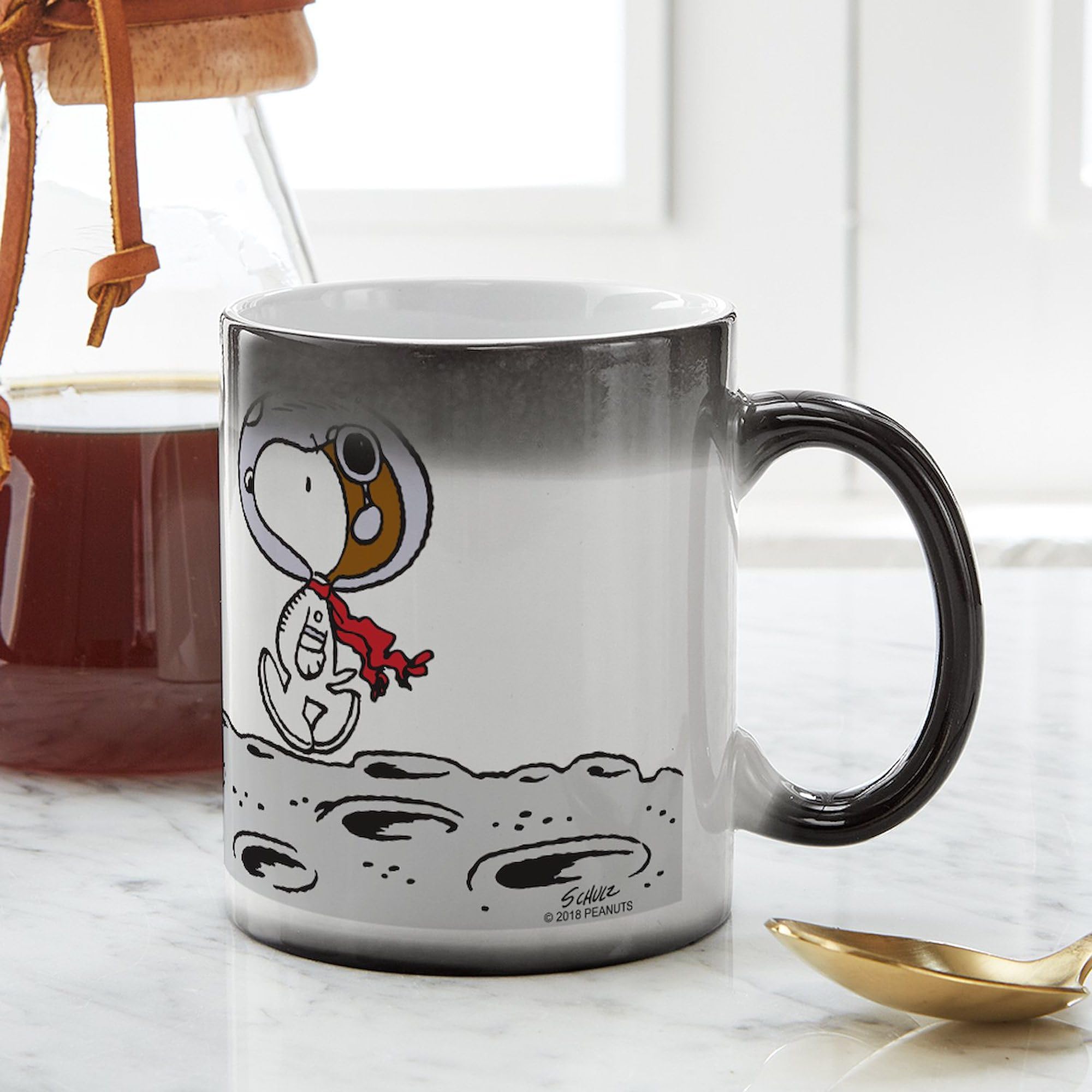 Cafepress Space Snoopy Ceramic Magic Mug Coffee, Tea Cup 11 Oz