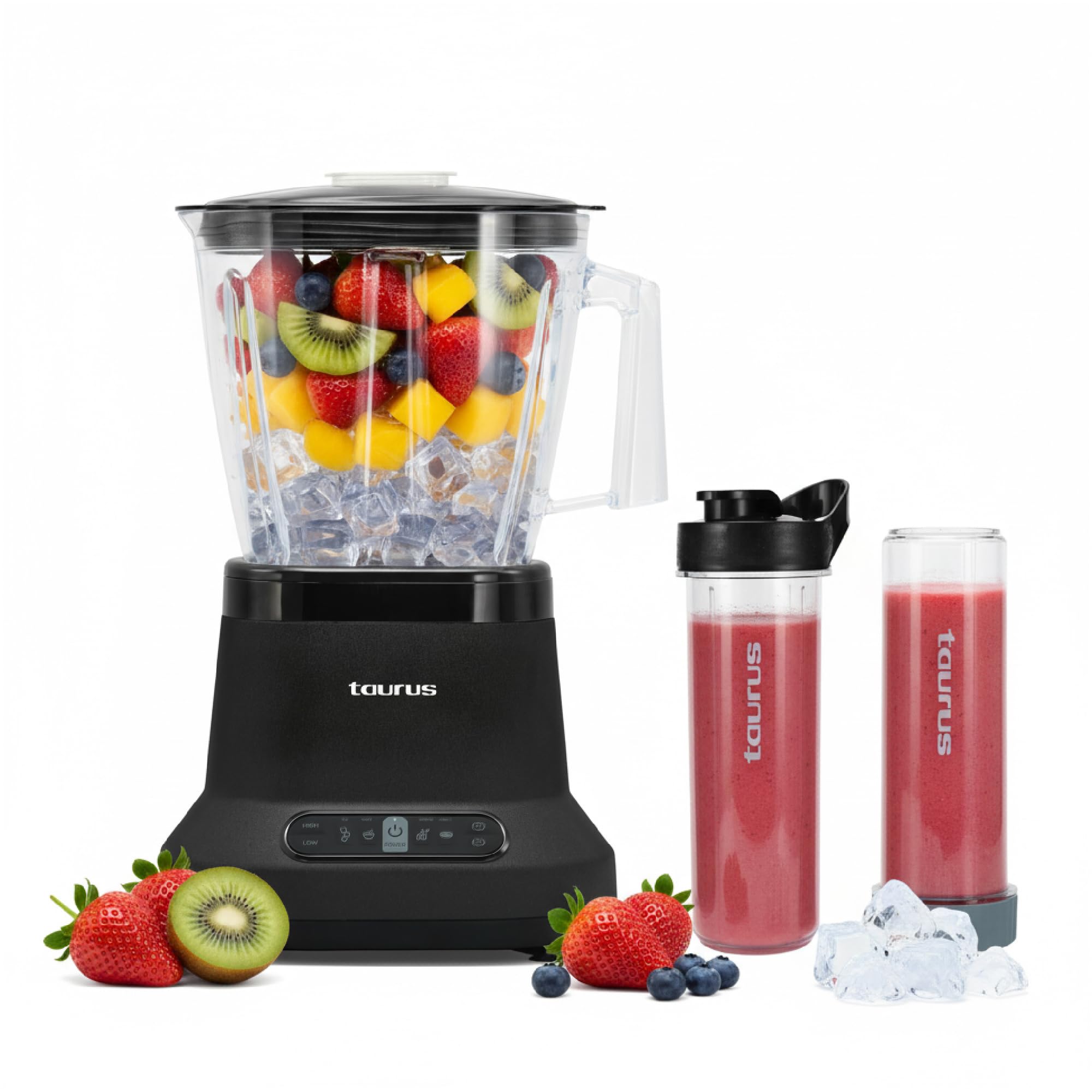 High-Performance Countertop Blender - 1500W Professional Power, 8 Presets, 64oz Tritan Jar, Self-Cleaning, Smoothie & Hot Soup M