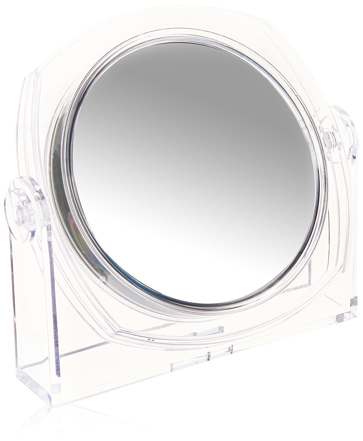Rucci Clear Vanity Mirror, 1X/10X M821 Mirror Clear Acrylic 6.5 Inch (Pack Of 1)