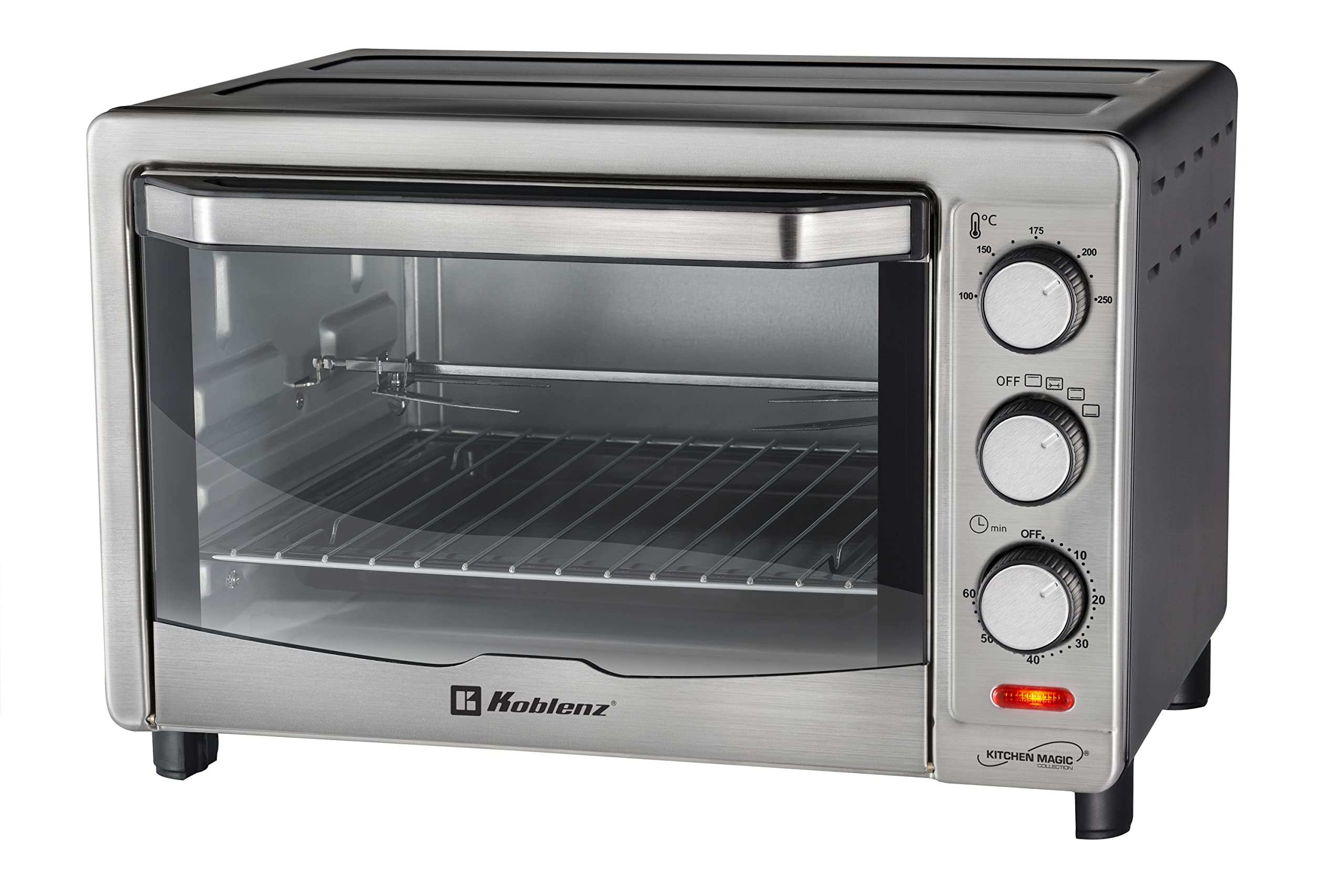 Koblenz Hkm-1500 R 24-Liter Kitchen Magic Collection Oven With Rotisserie, One Size, Silver