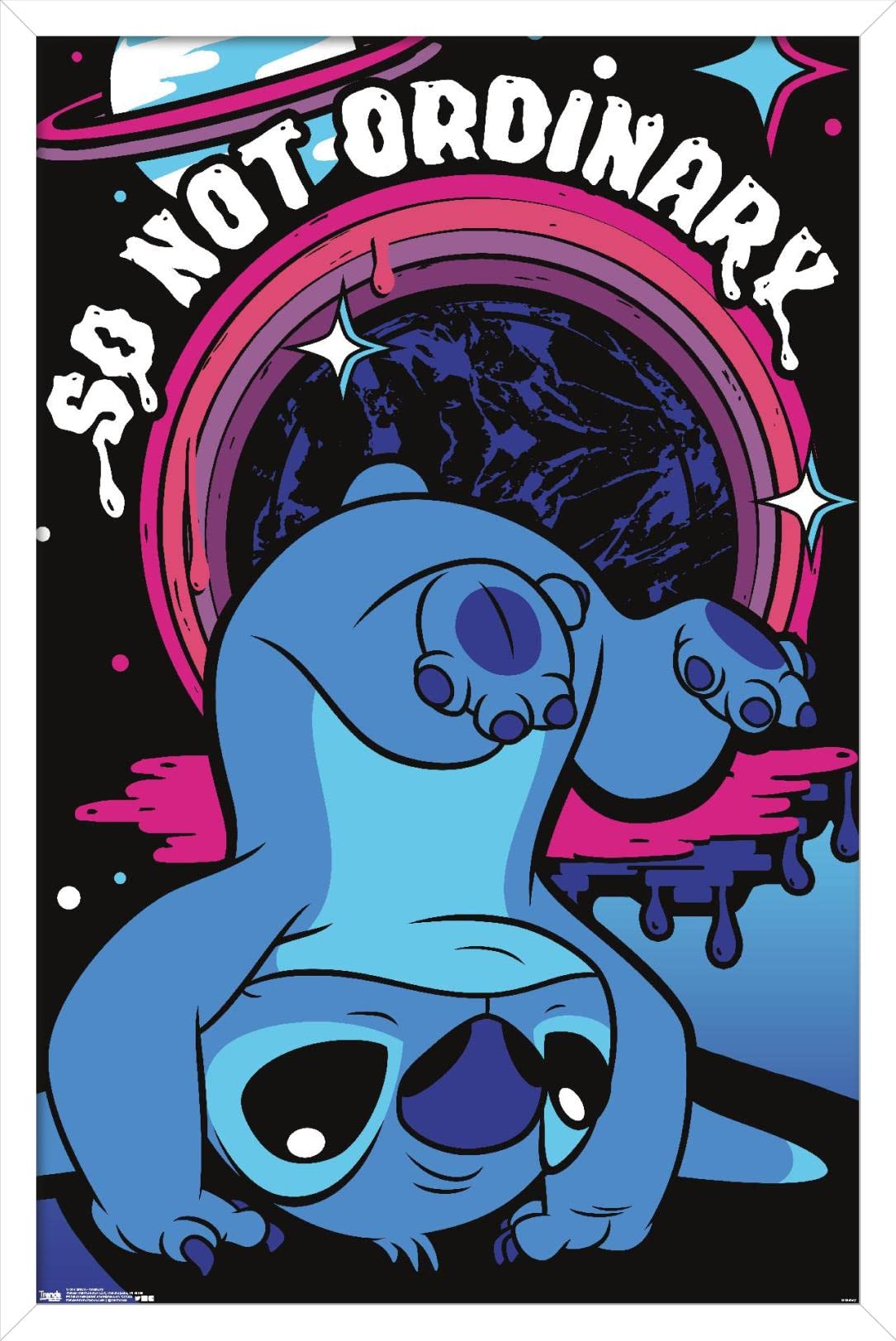 Trends International Disney Lilo And Stitch - Ordinary Wall Poster, 22.375'' X 34'', White Framed Version
