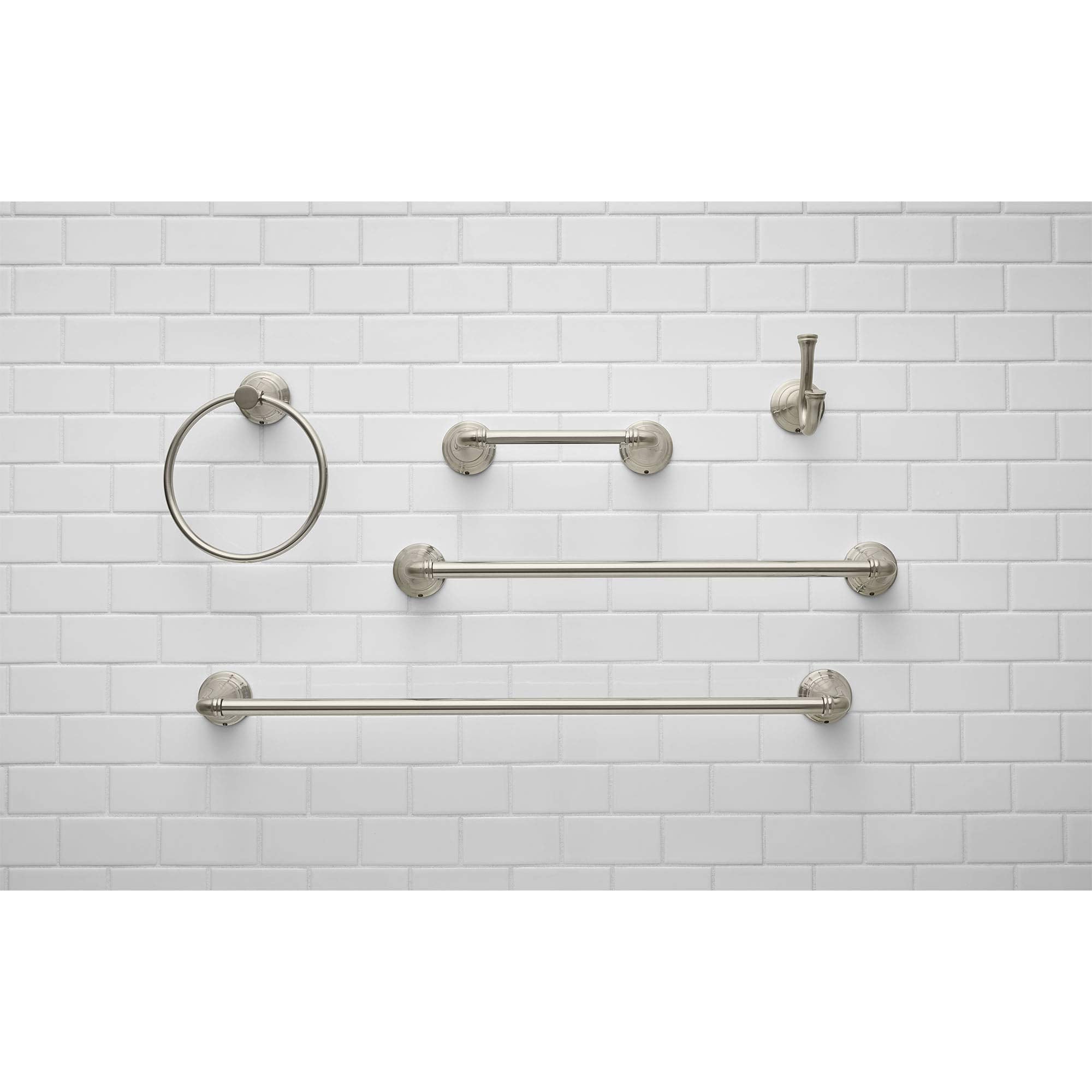American Standard 7052018.295 Delancey -Towel Bar, 18 Inch, Brushed Nickel