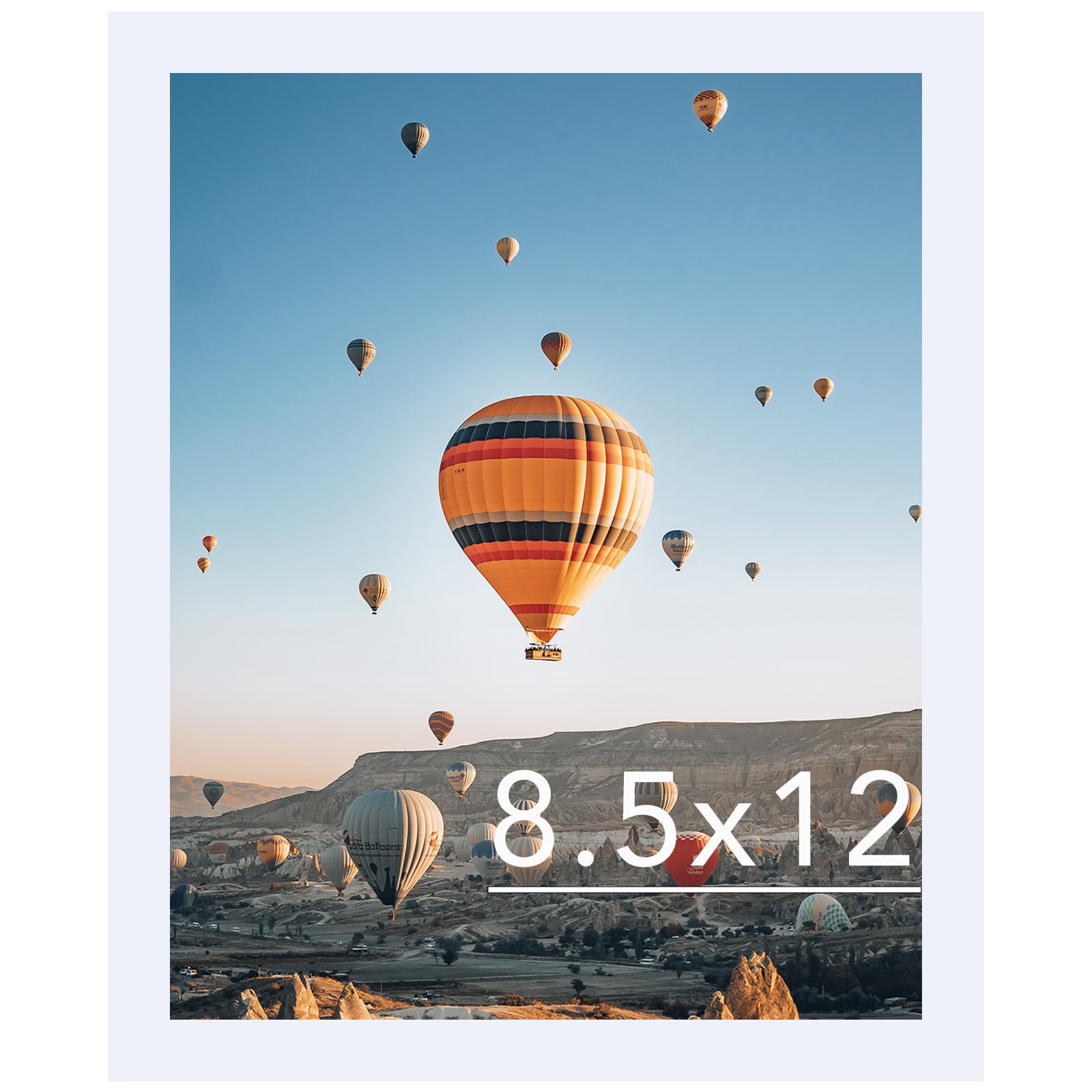 JCJMY 8.5x12 Picture Frame White for Wall Hanging or Tabletop, Wall Mounting Horizontally or Vertically, 8.5 x 12 Wall Gallery P