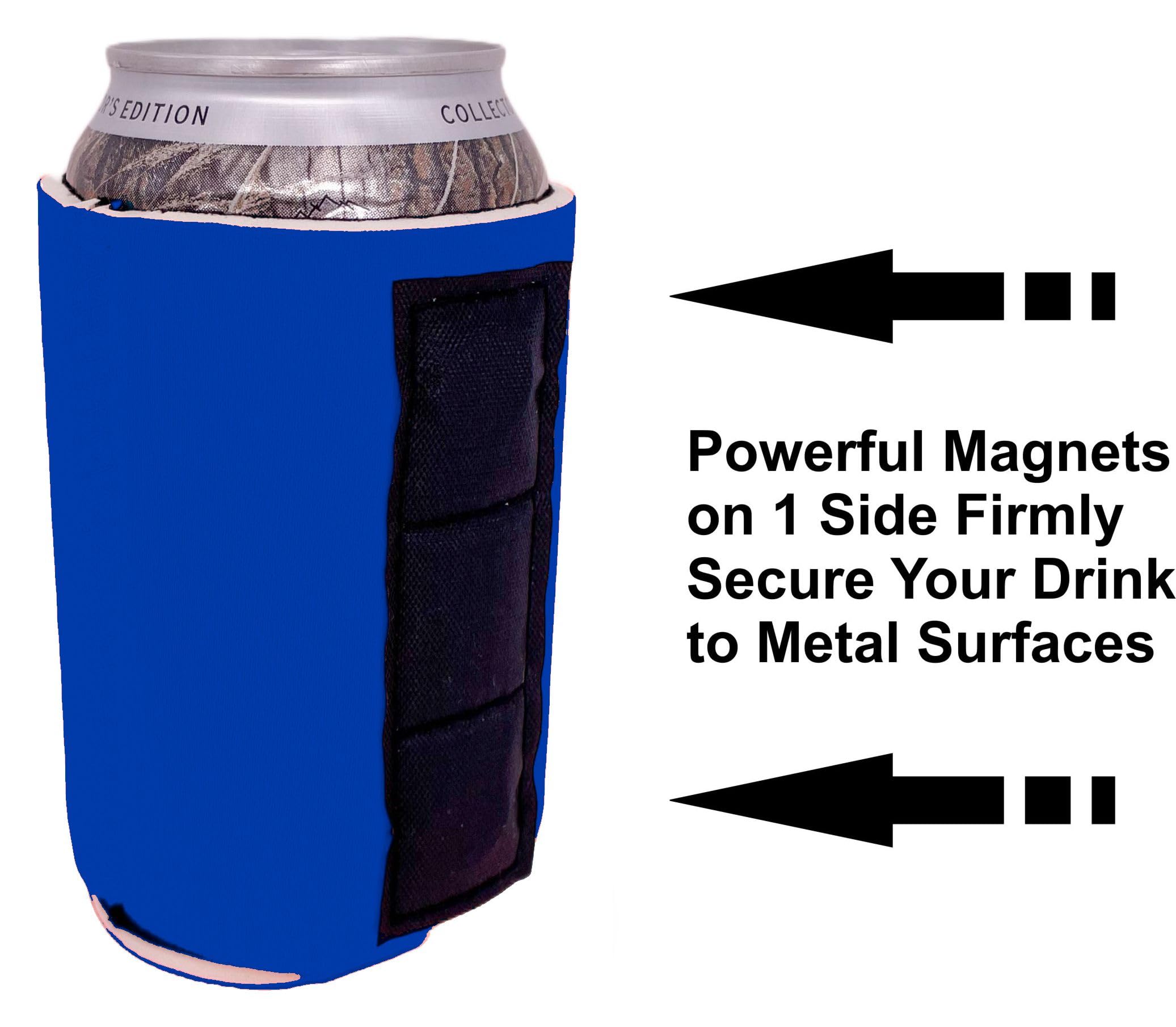 Blank Magnetic Can Coolie (1, Royal Blue)