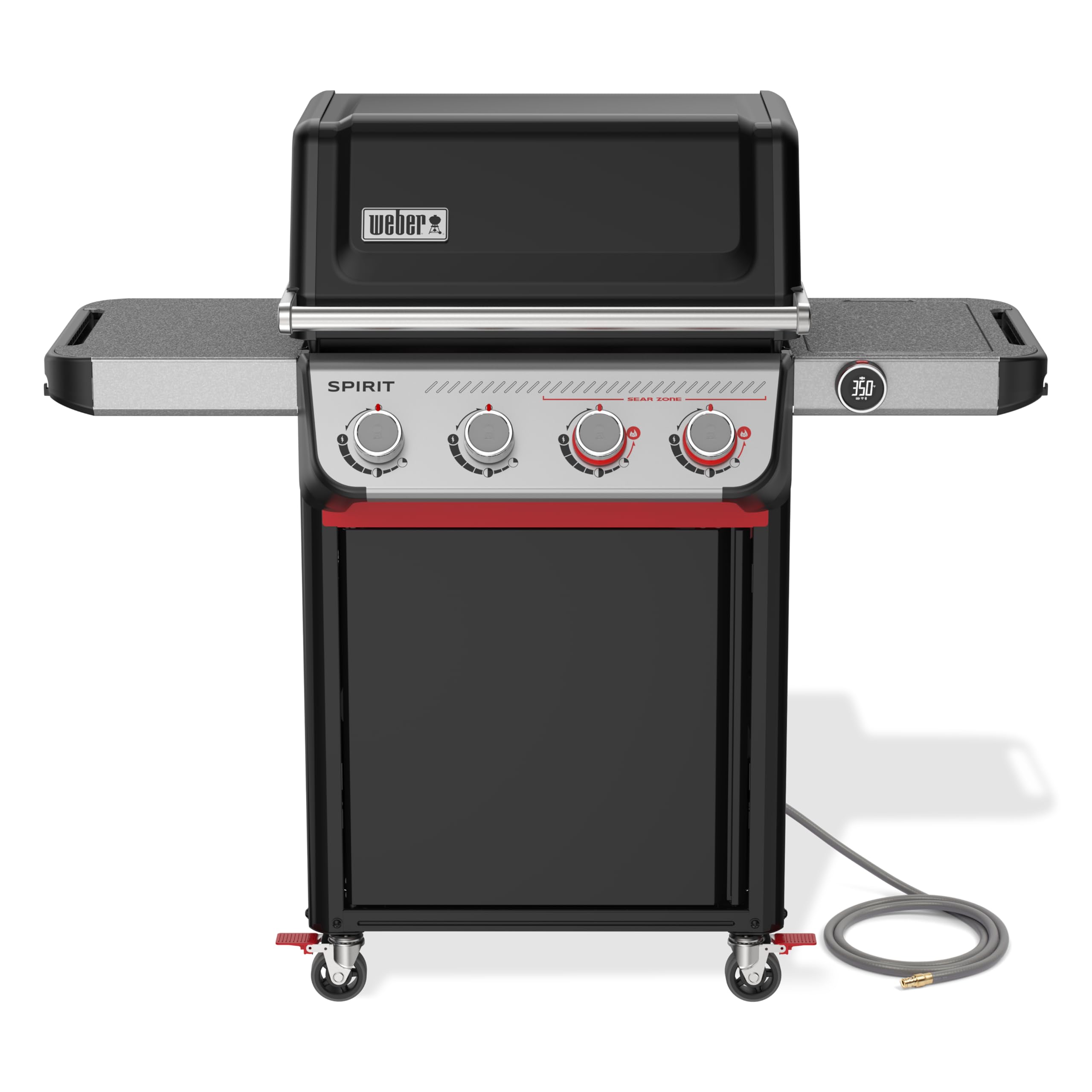 Weber Spirit EX-425C Smart Gas Grill (Natural Gas) for Outdoor Cooking, 4 Burners with 2 Boost Burners - Wi-Fi Enabled Grill, Po